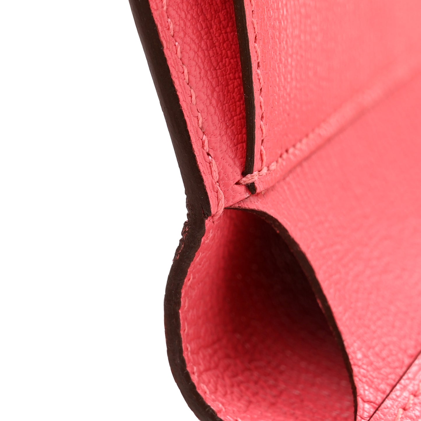Chevre Mysore Kelly Medium Wallet Rose Lipstick