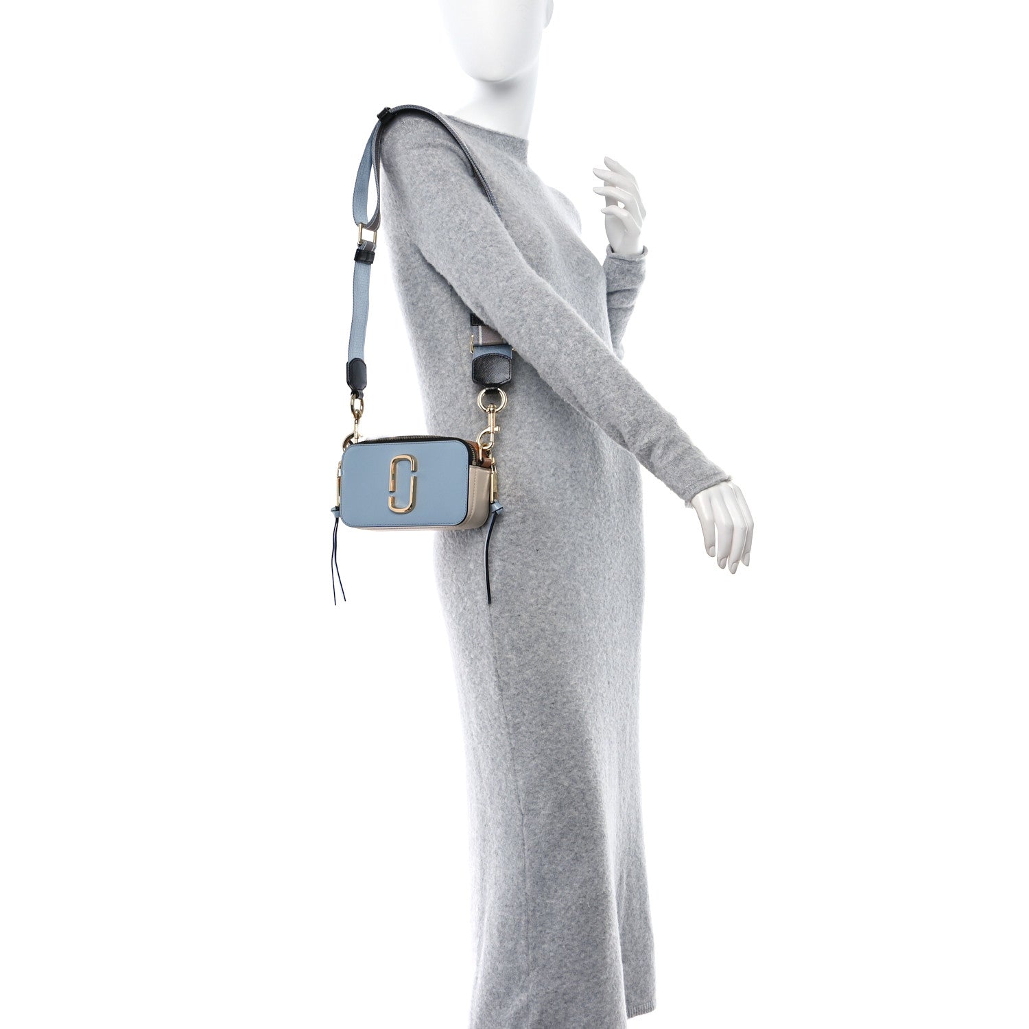 Marc Jacobs Saffiano Small Snapshot Camera Bag Skyline Blue 2 of 10