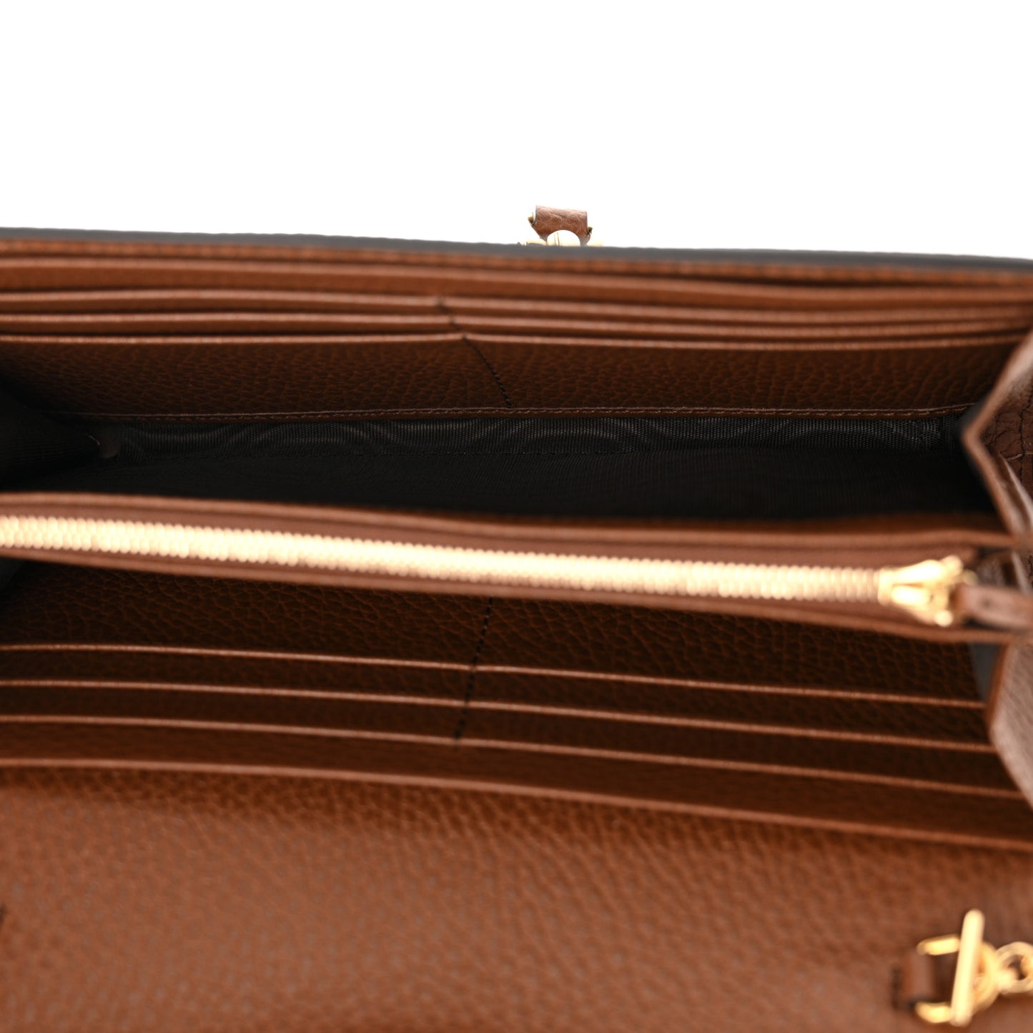 New Denim GG Monogram Jackie 1961 Chain Wallet Blue Tea Cuir