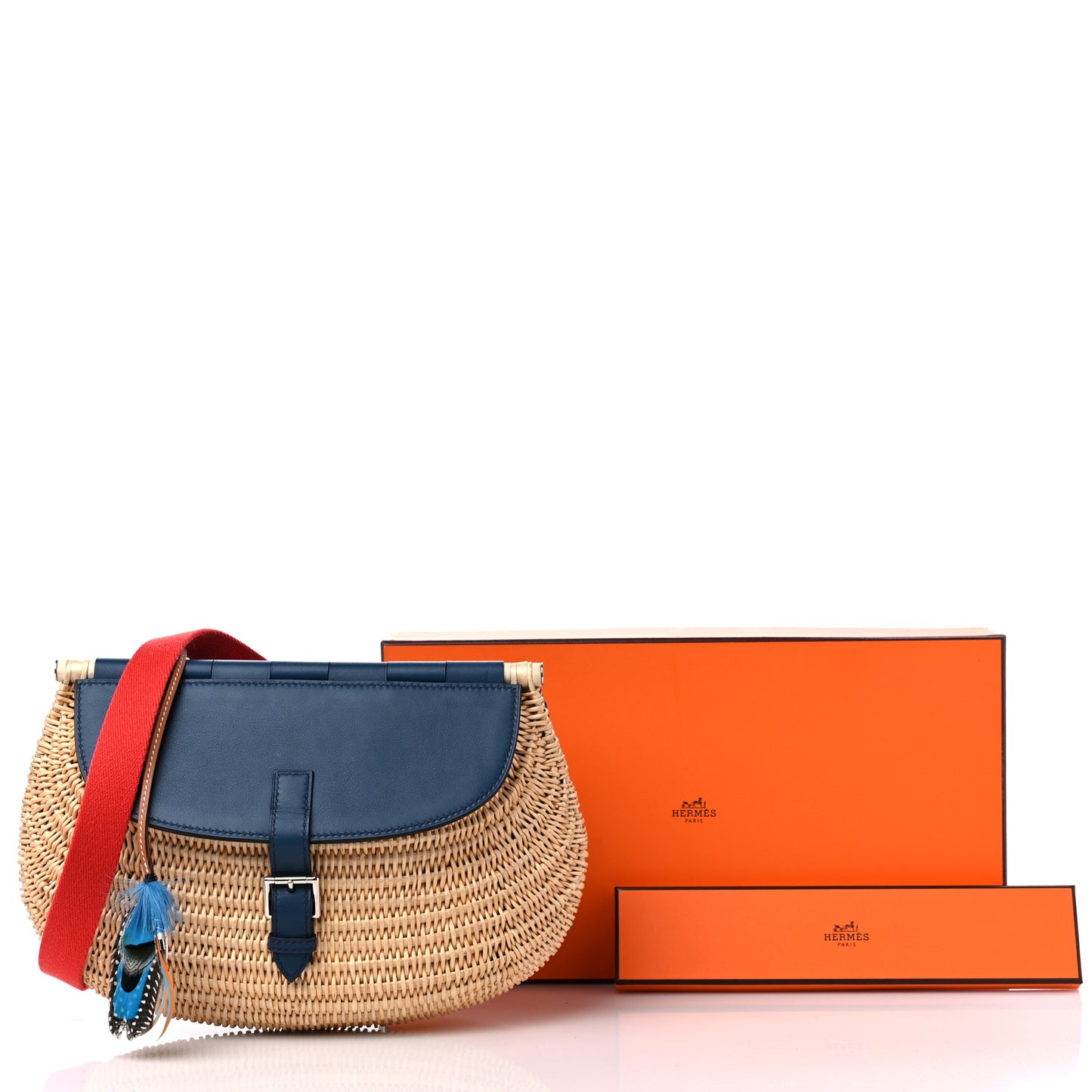 Swift Wicker Picnic Fishing Bag Bleu de Prusse