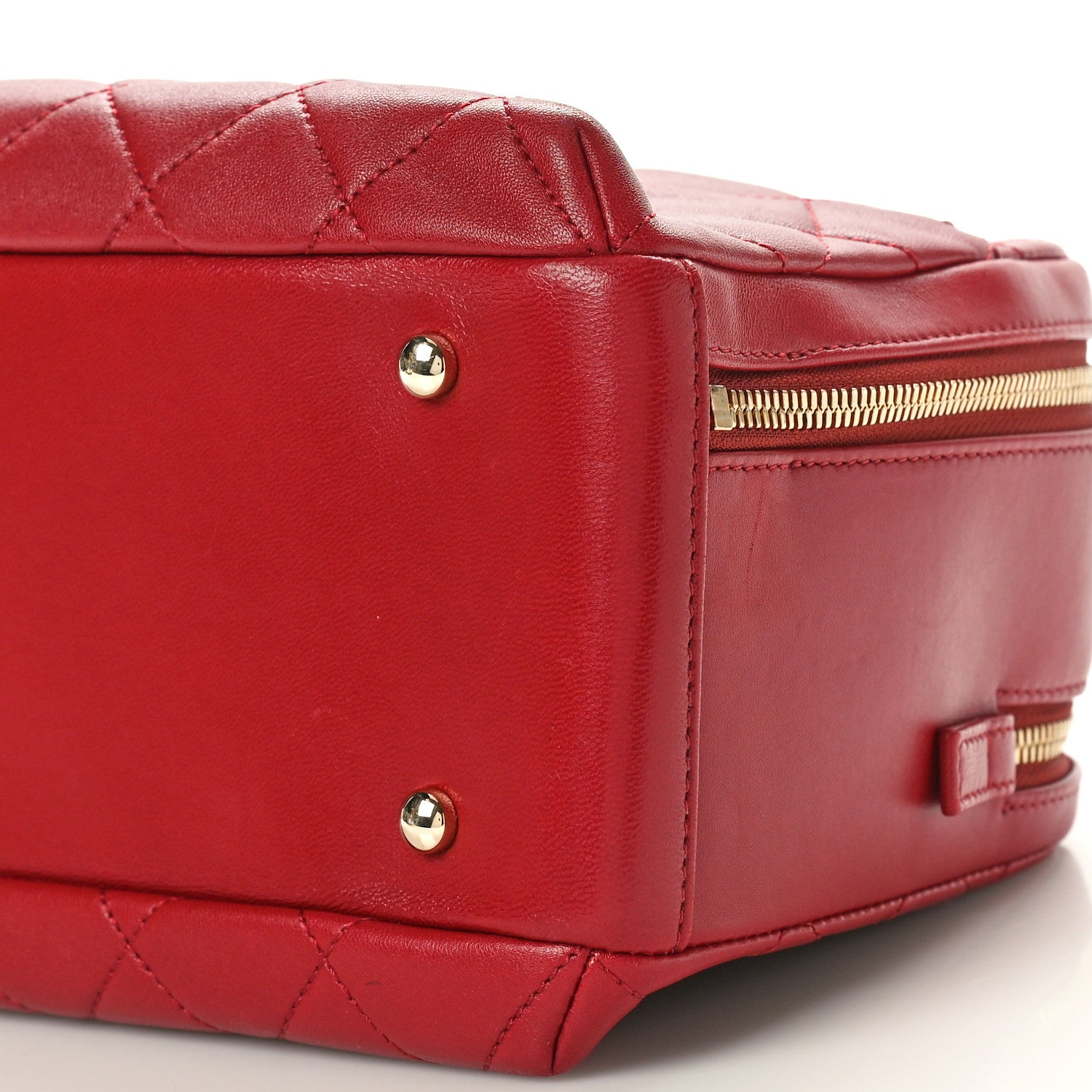 Chanel Lambskin Quilted Medium Trendy CC Bowling Bag Red 10 of 10