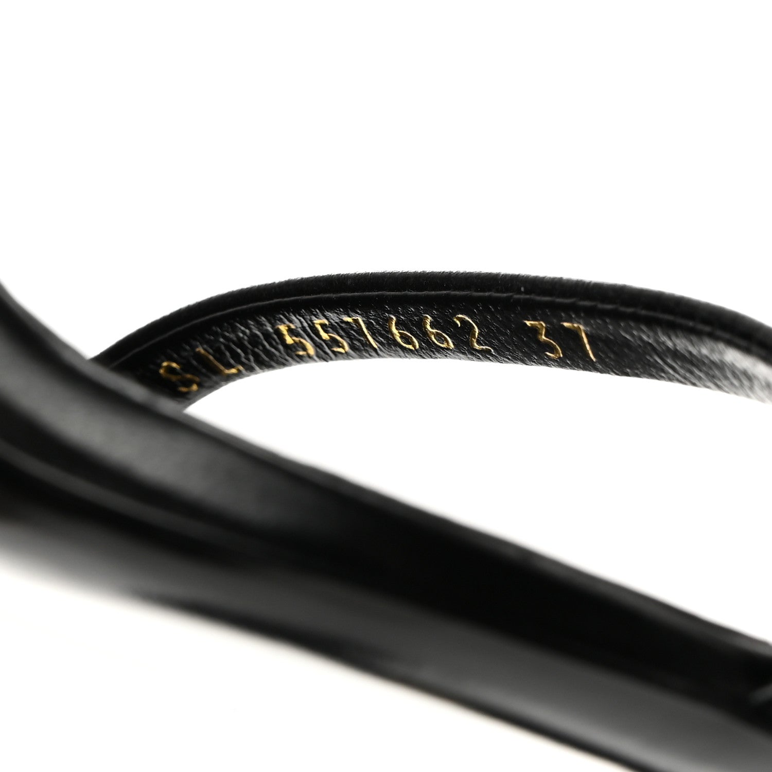 Saint Laurent Calfskin Opyum 110 Sandals 37 Black Silver 6 of 9