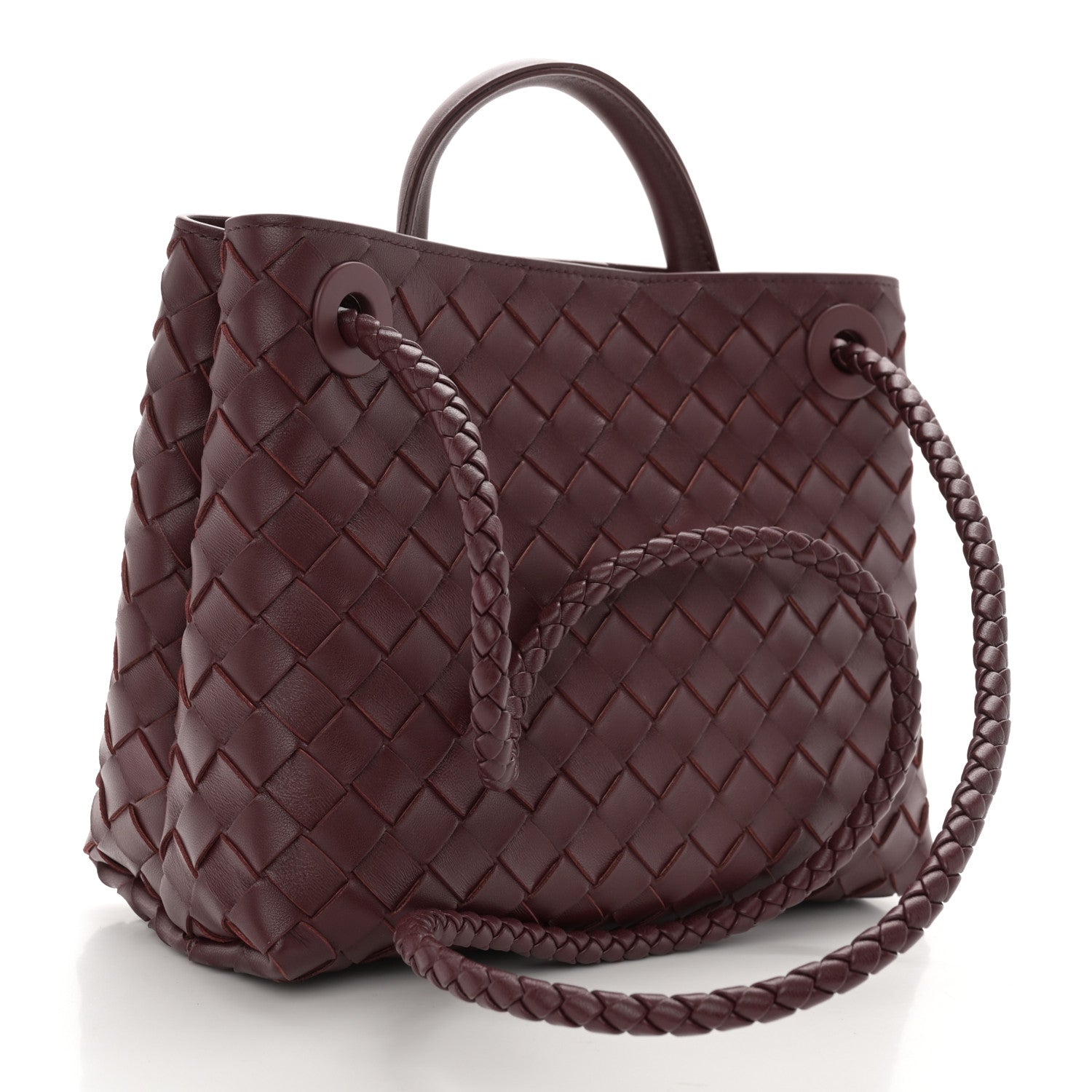 Bottega Veneta Nappa Intrecciato Small Andiamo Shoulder Bag Barolo 3 of 8