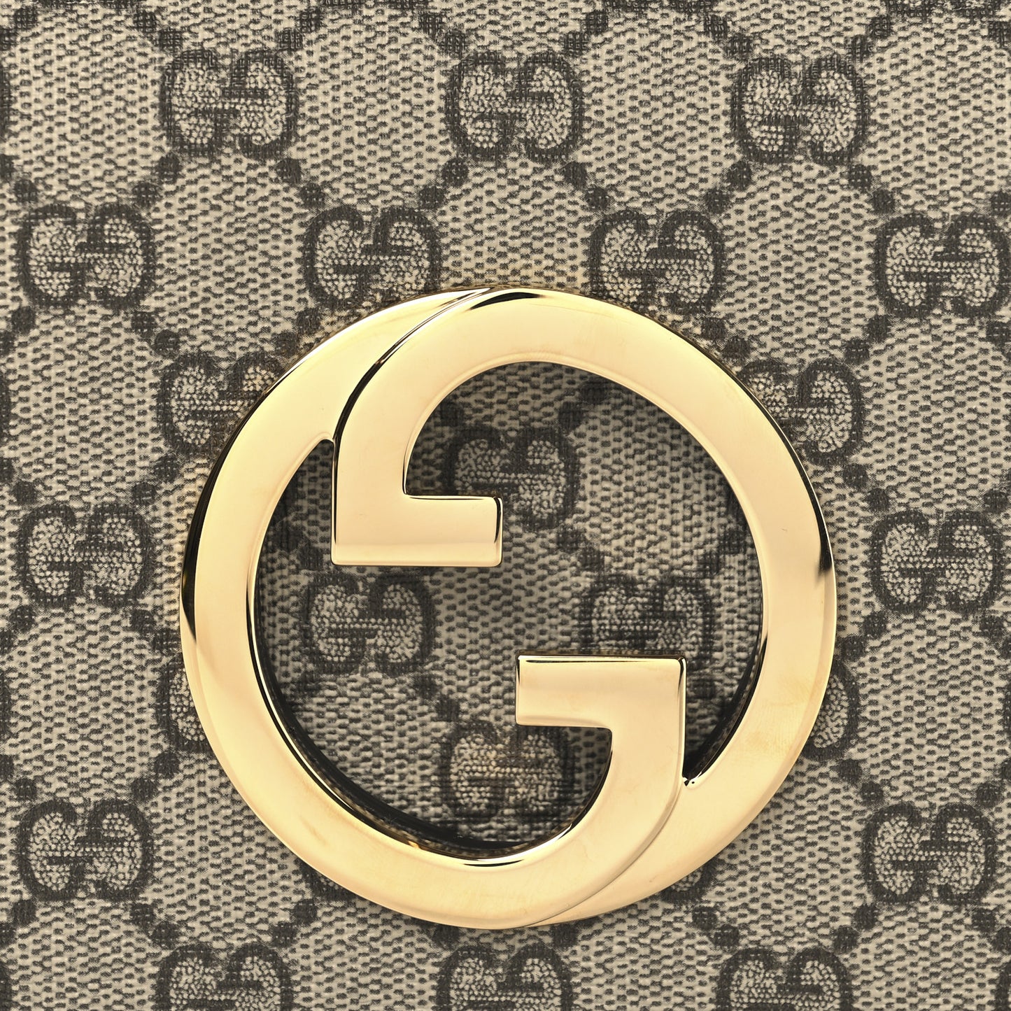 GG Supreme Monogram Textured Dollar Calfskin Blondie Belt Bag 80 32 Beige Ebony New Acero
