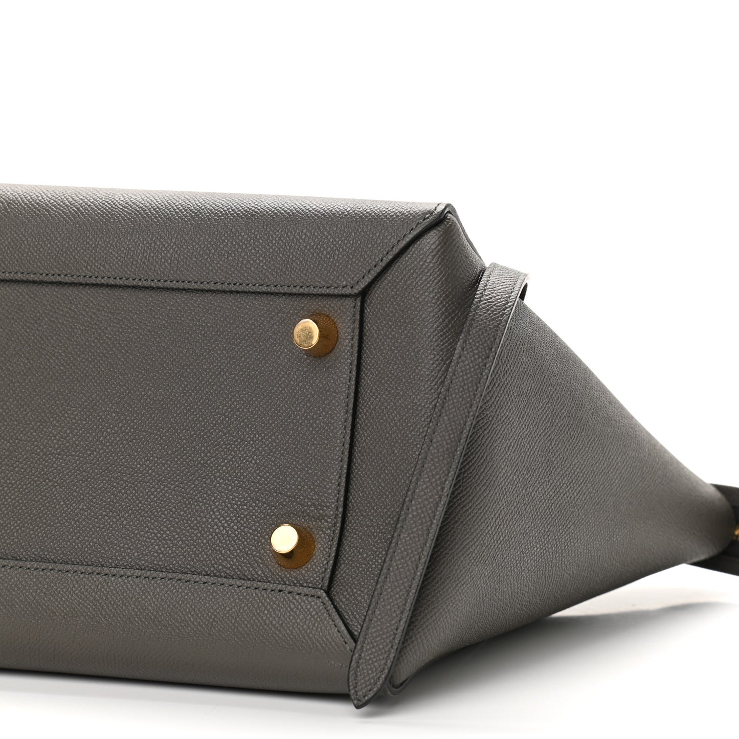 Grained Calfskin Mini Belt Bag Grey