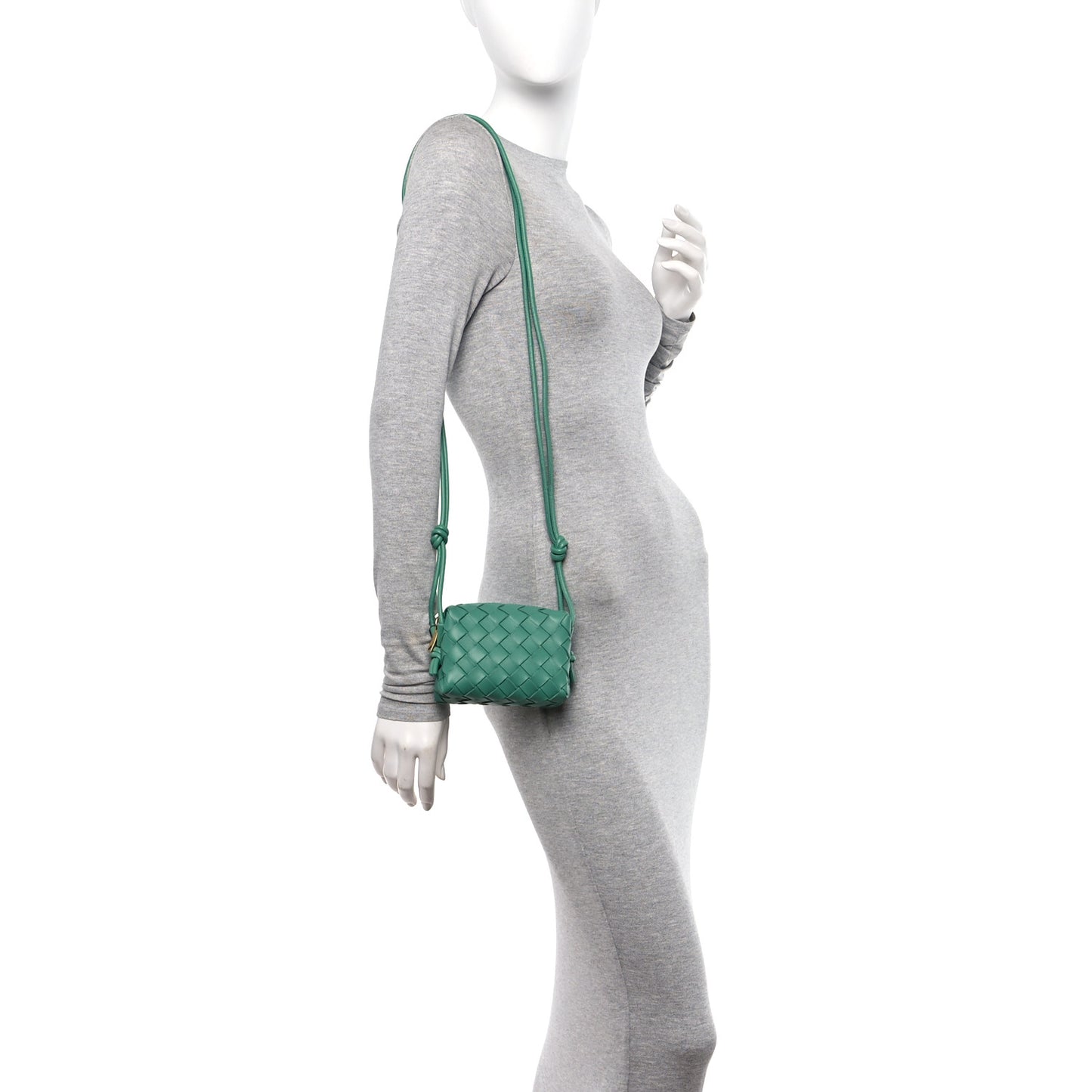 Nappa Intrecciato Candy Loop Camera Bag Mermaid