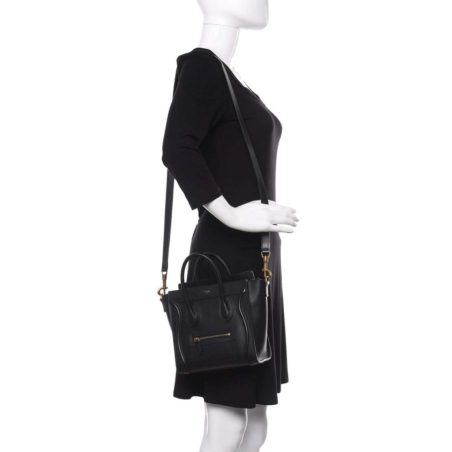 Smooth Calfskin Nano Luggage Black