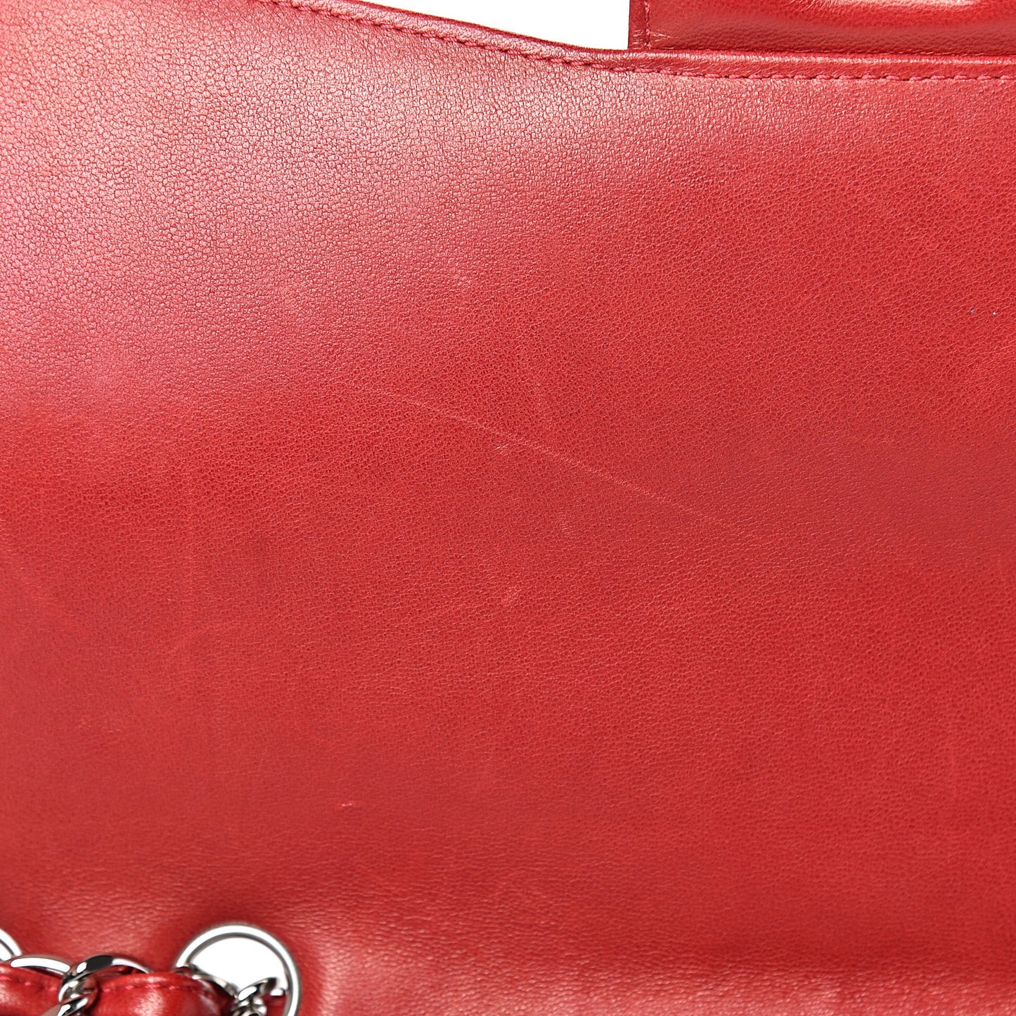 Matte Alligator Jumbo Single Flap Red