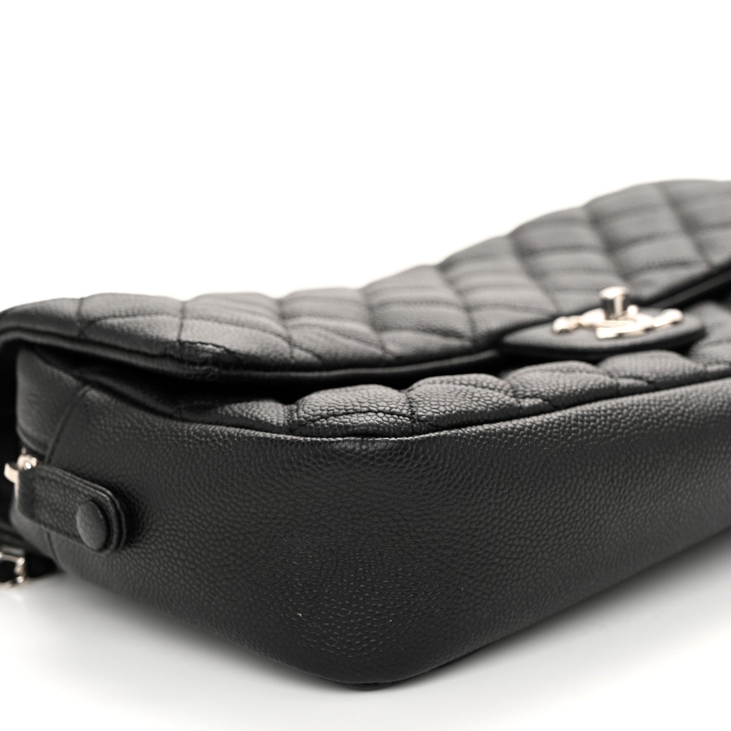 Caviar Quilted Jumbo Easy Flap Black