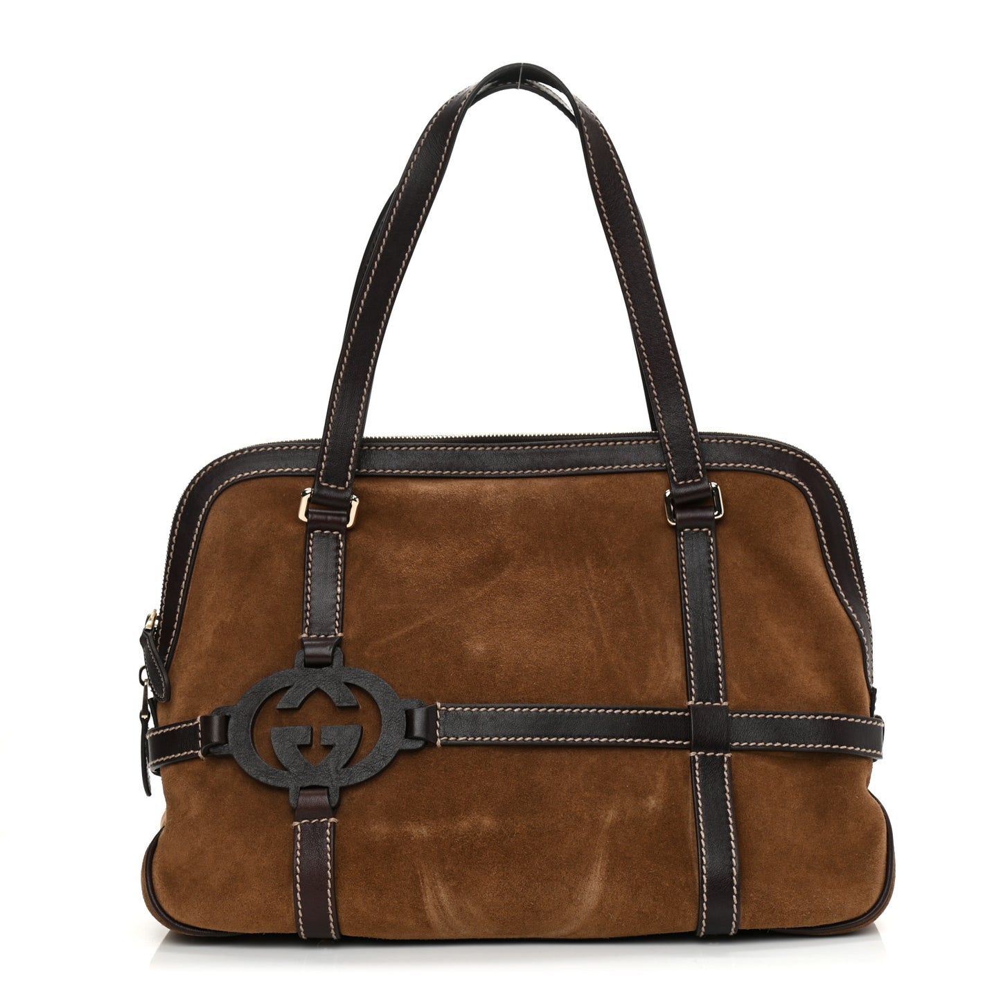 Suede Royal Satchel Brown