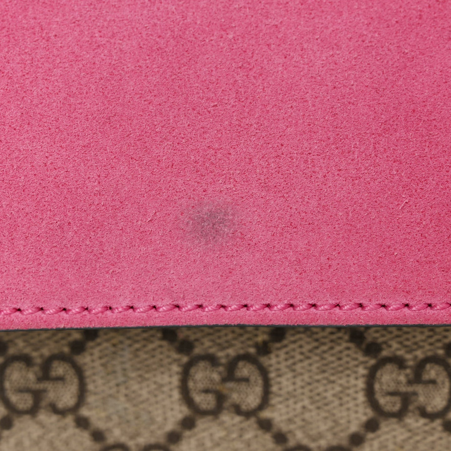 GG Supreme Monogram Suede Pierced Heart Embroidered Medium Dionysus Shoulder Bag Beige Ebony Pink Tropical Flower