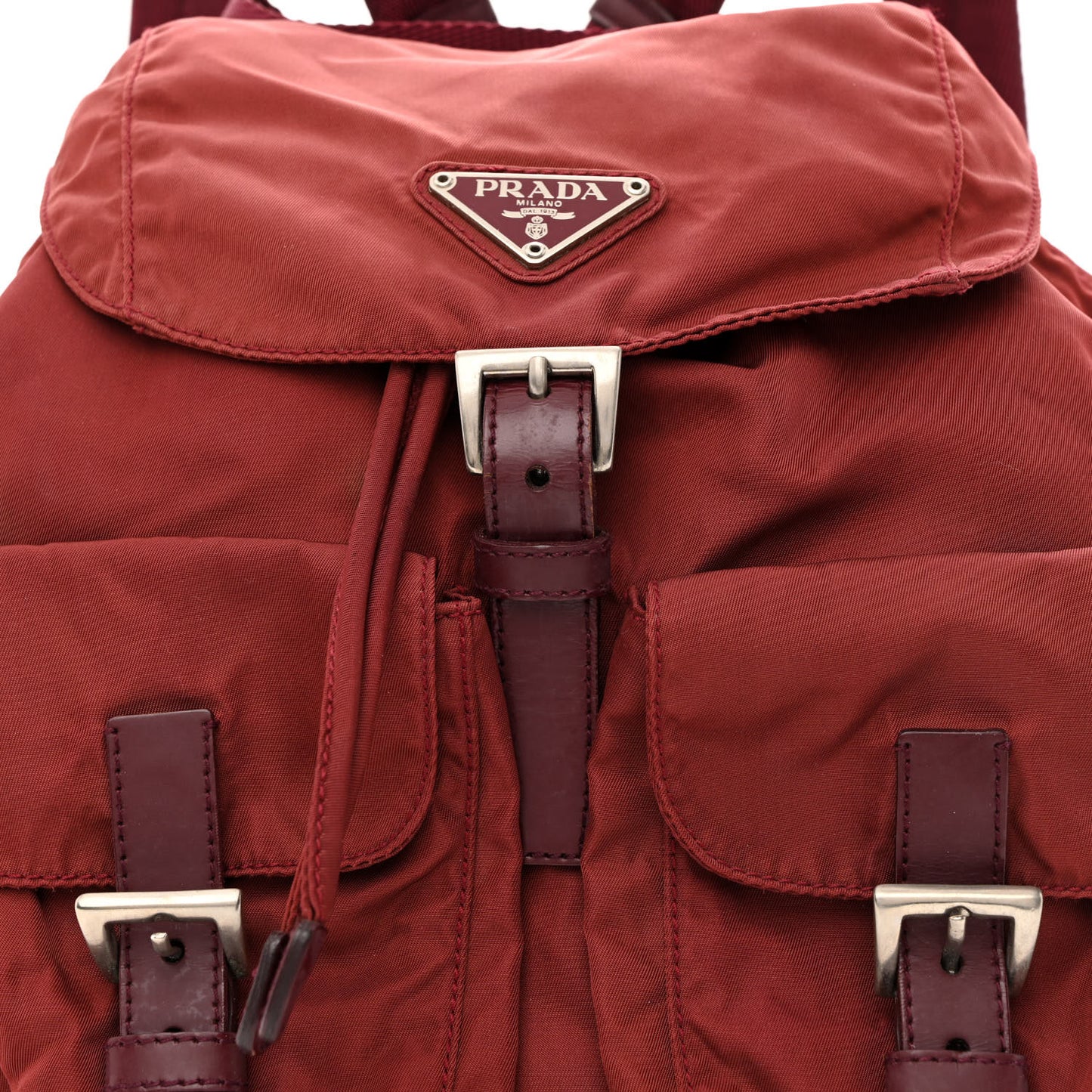 Nylon Vela Small Backpack Rosso