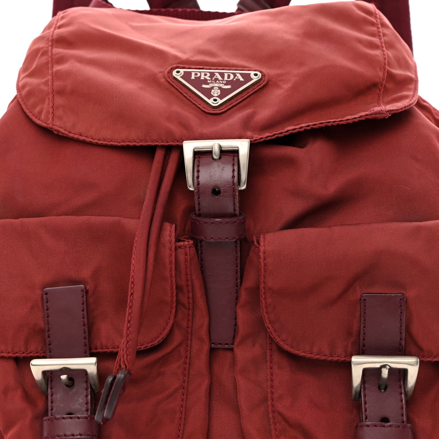 Prada Nylon Vela Small Backpack Rosso 8 of 15