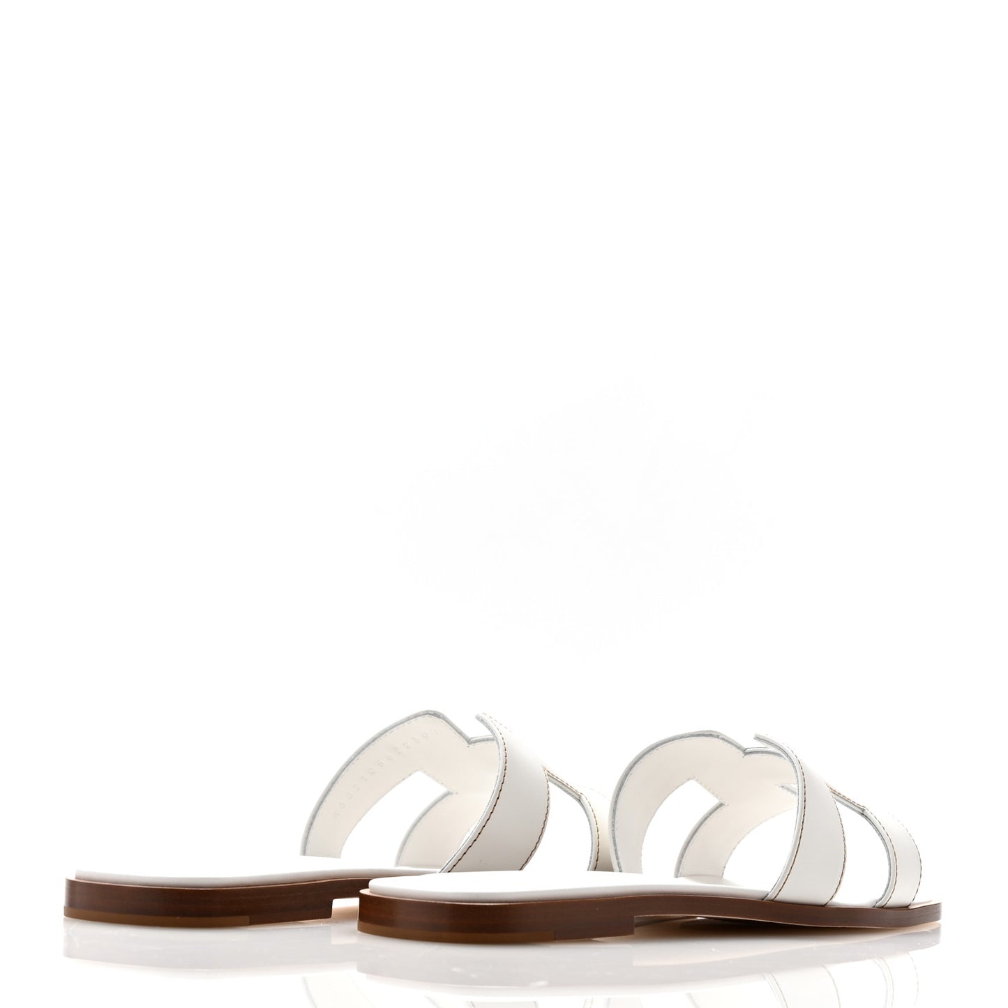 Box Calfskin Oran Sandals 38.5 White