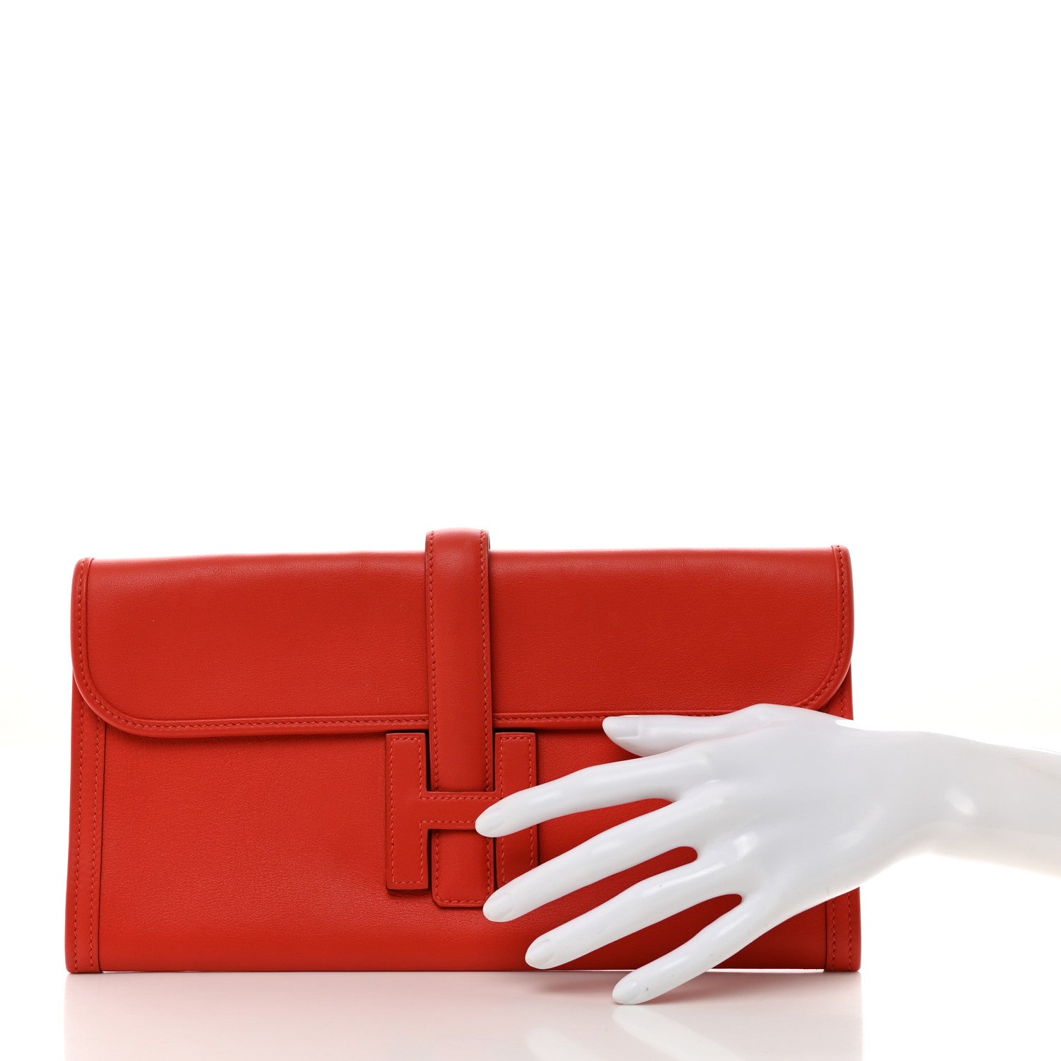 Hermes Swift Jige Elan 29 Clutch Capucine 2 of 7