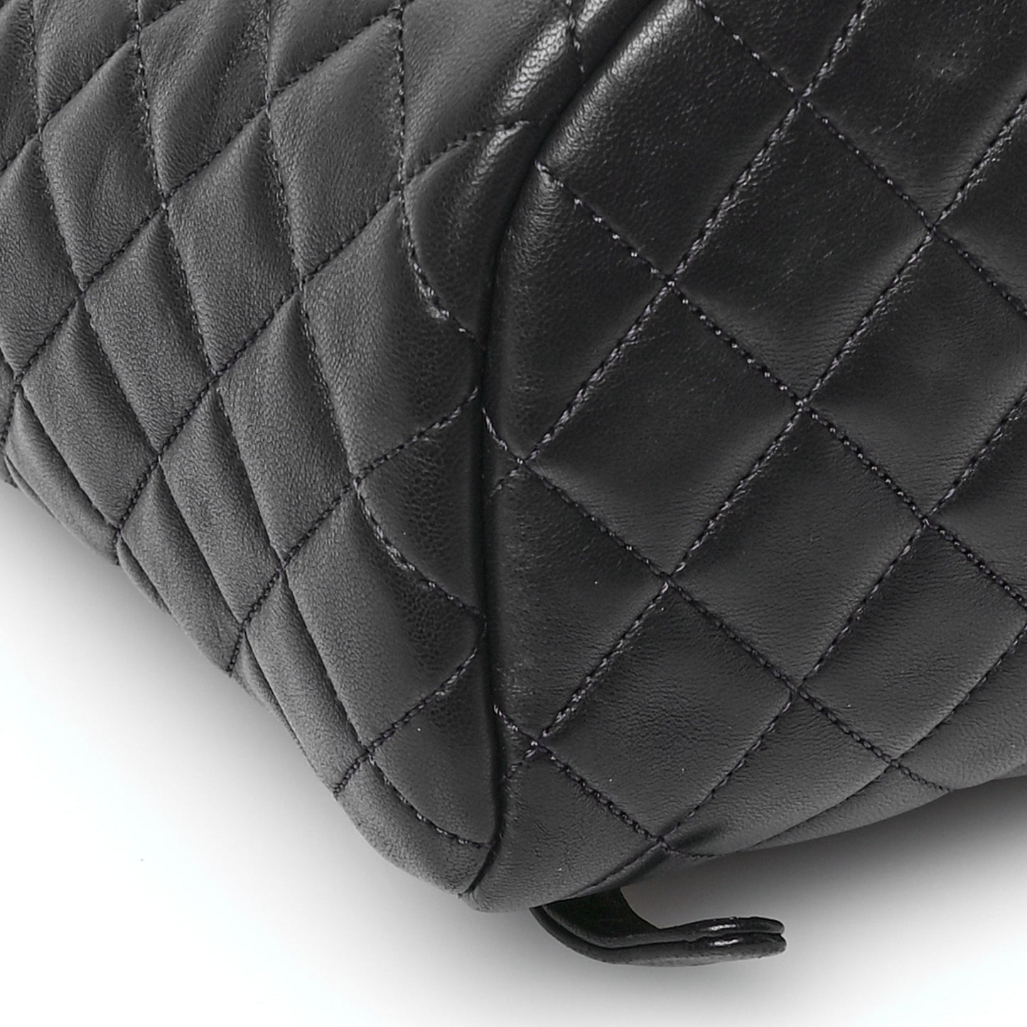 Lambskin Quilted Small Urban Spirit Backpack Navy