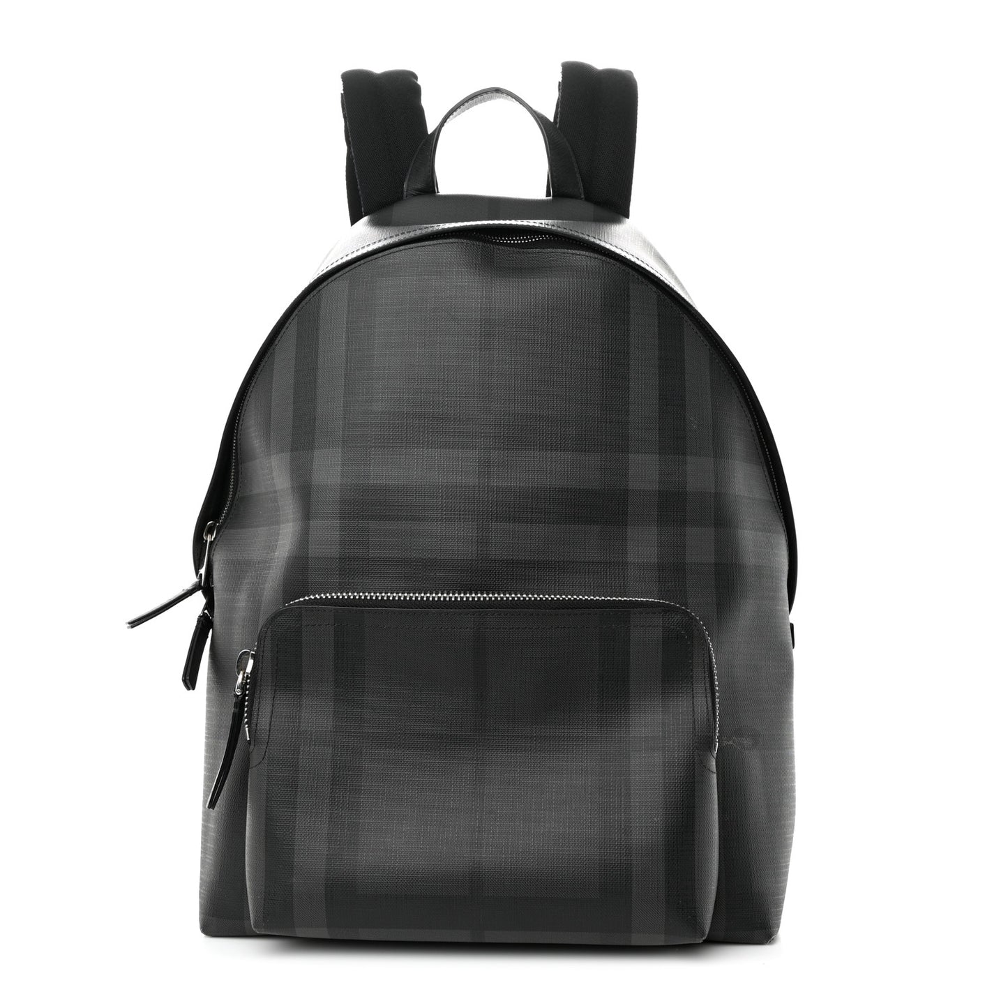 PVC Check Abbeydale Simple Backpack Black Grey