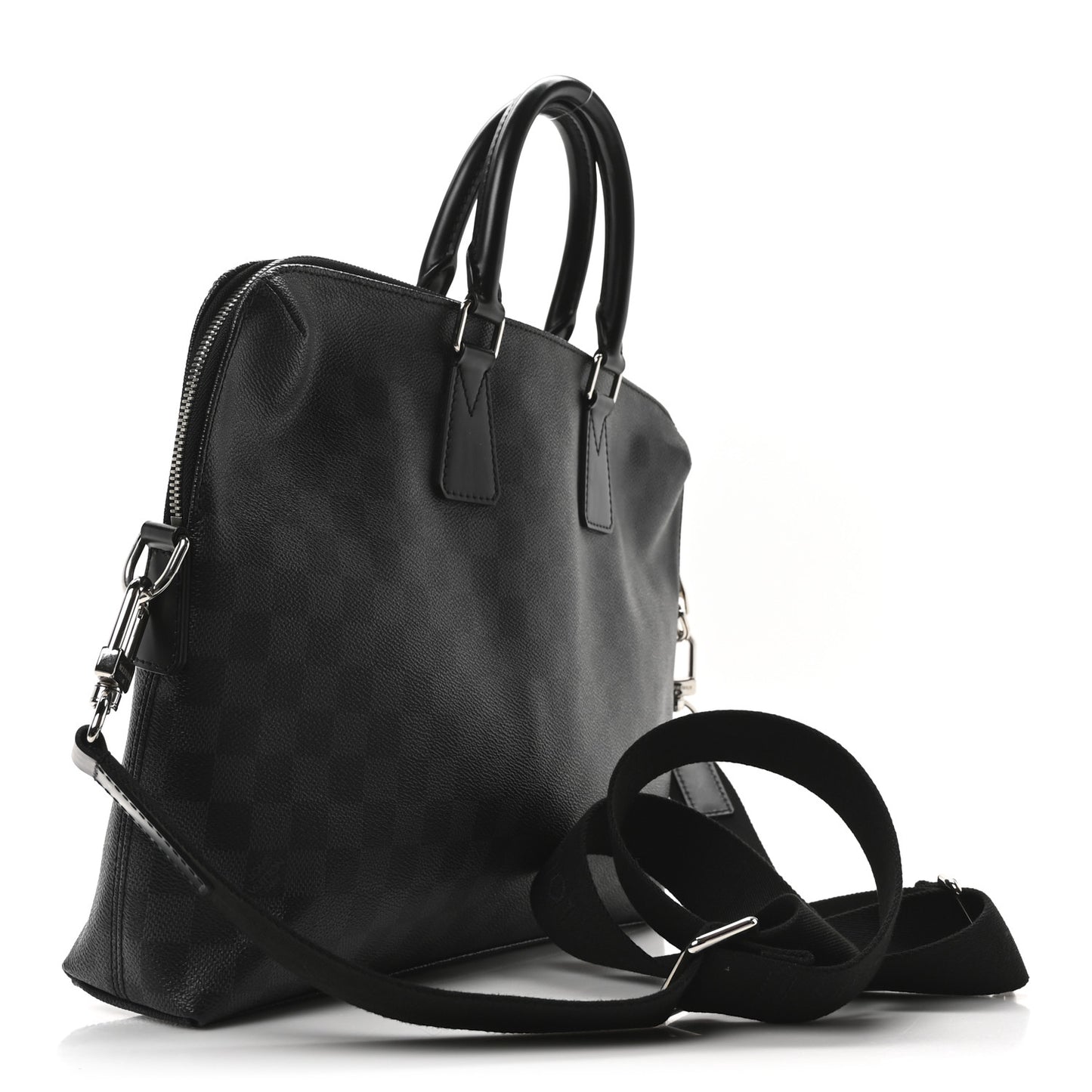 Damier Graphite Porte-Documents Jour