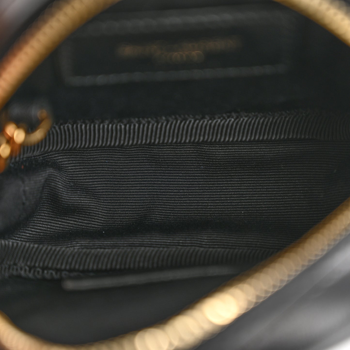 Lambskin Quilted Lolita Cosmetic Pouch Black