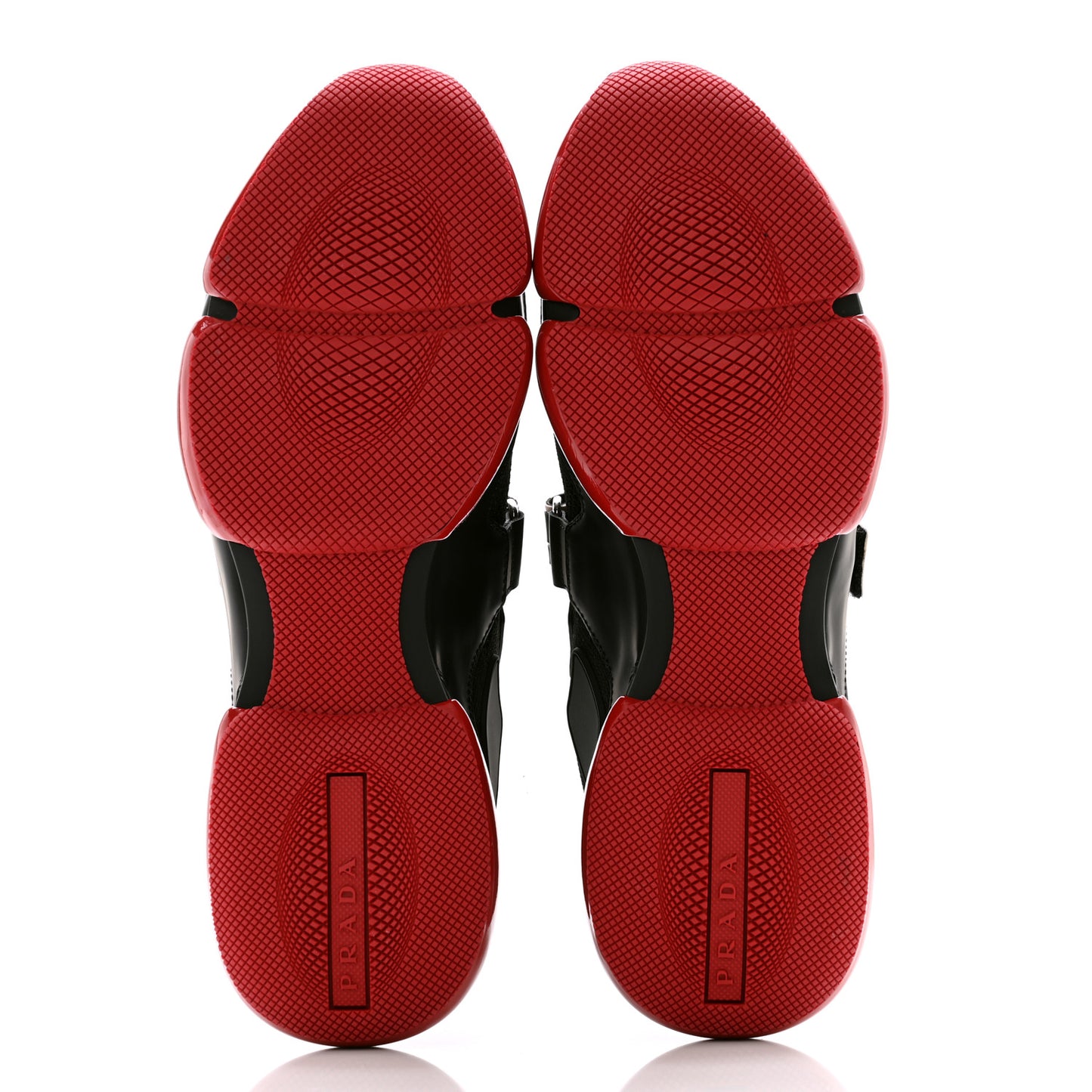 Rubber Knit Fabric Mens Cloudbust Air Sneakers 10 Black Red