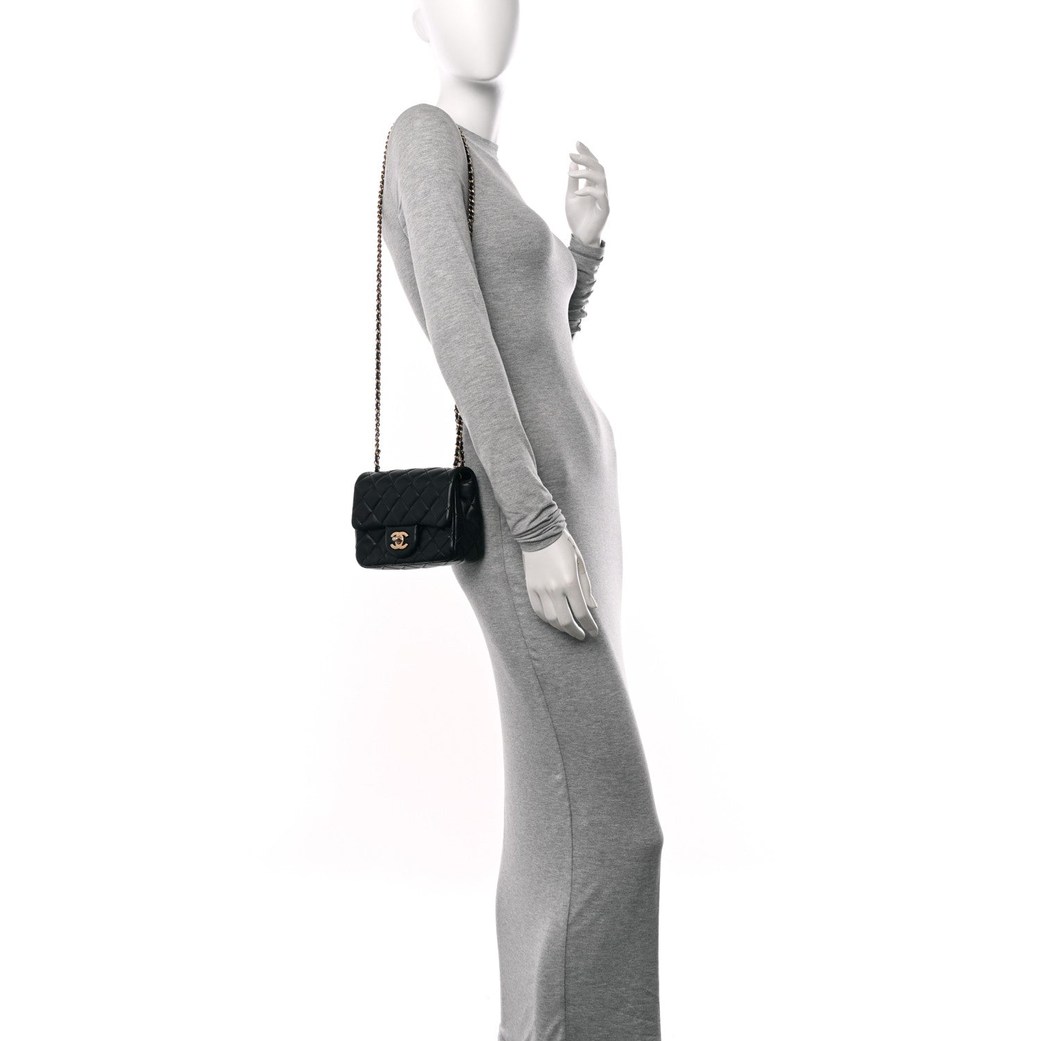 Chanel Lambskin Quilted Mini Pearl Crush Flap Black 2 of 10