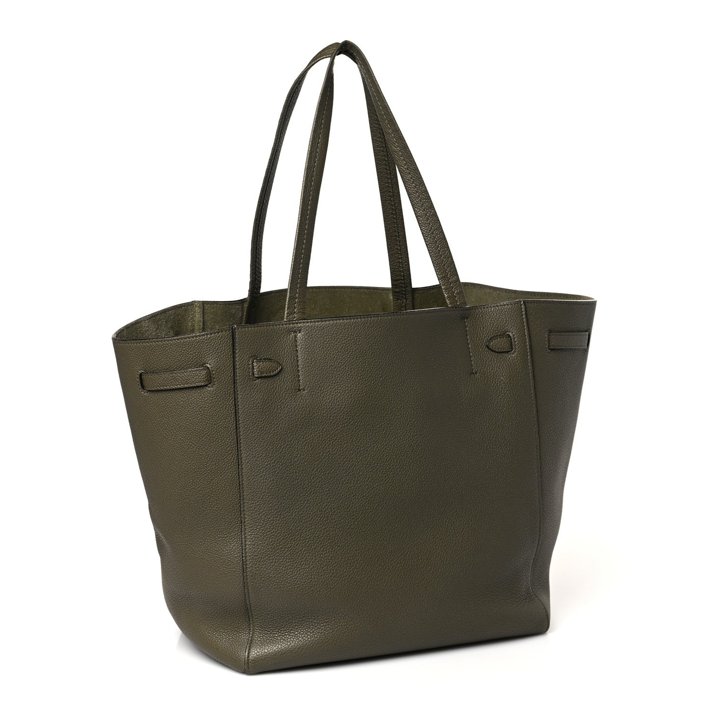 Soft Grained Calfskin Small Belt Cabas Phantom Taupe