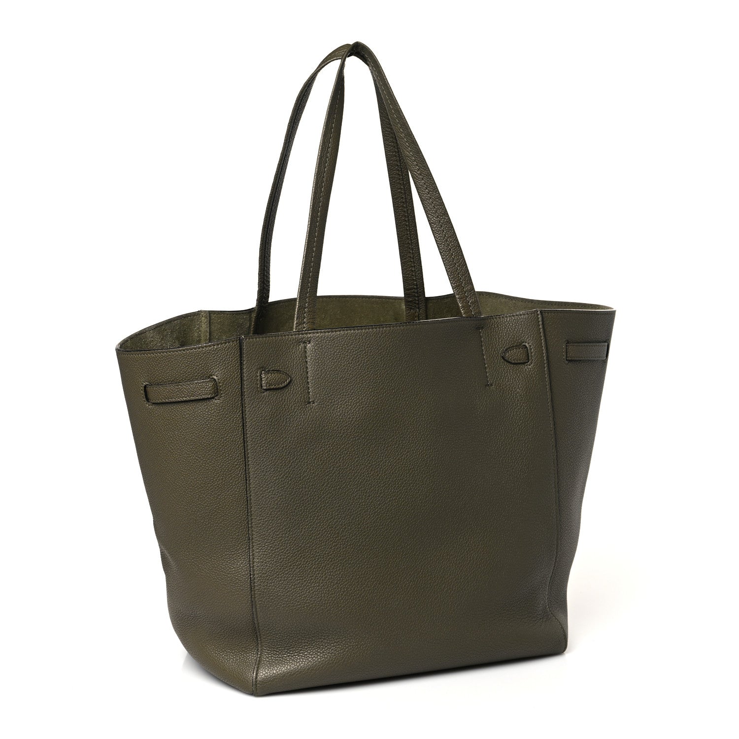 Celine Soft Grained Calfskin Small Belt Cabas Phantom Taupe 3 of 8