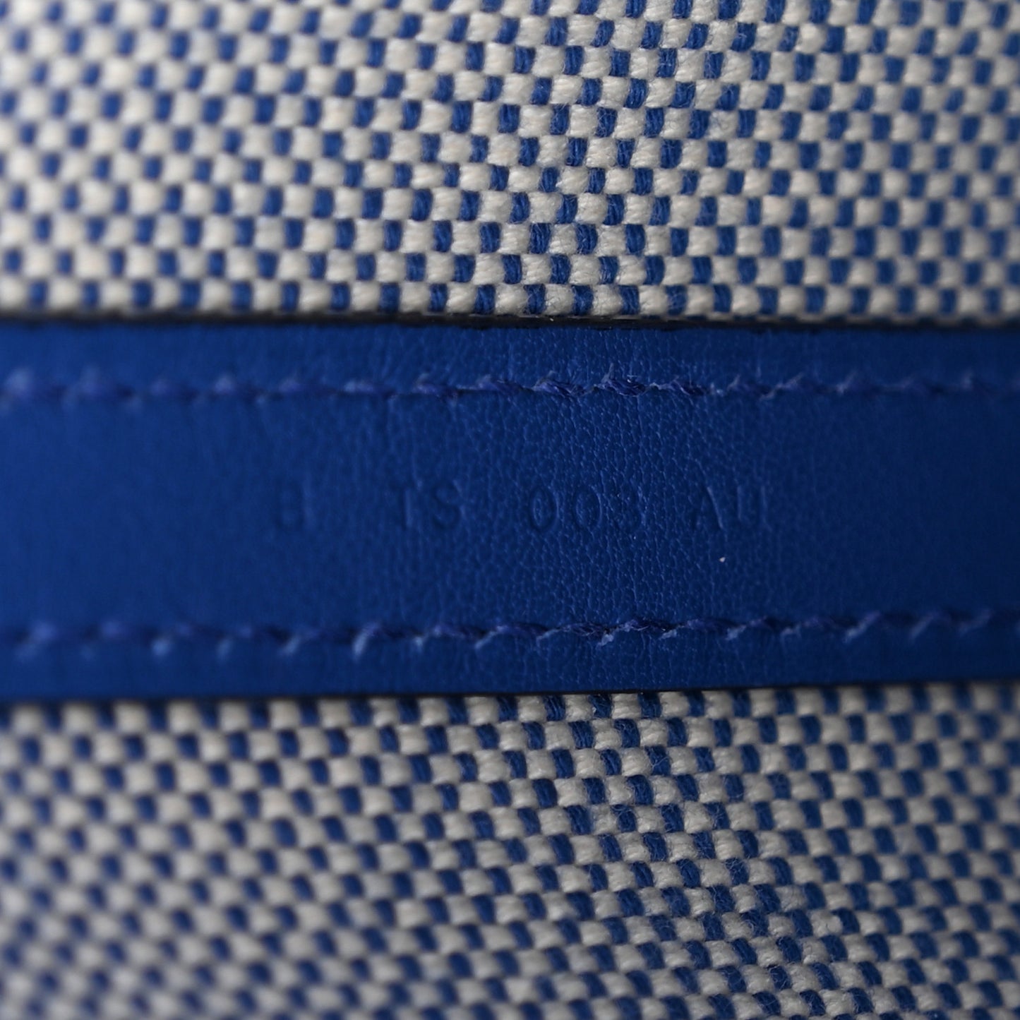 Swift H Canvas Cabas H En Biais 27 Bleu Royal Ecru
