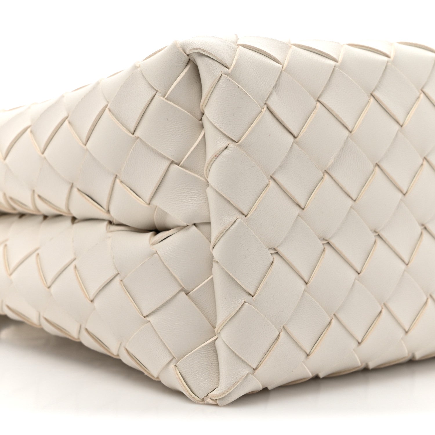 Bottega Veneta Nappa Intrecciato Small Andiamo Shoulder Bag White 9 of 9