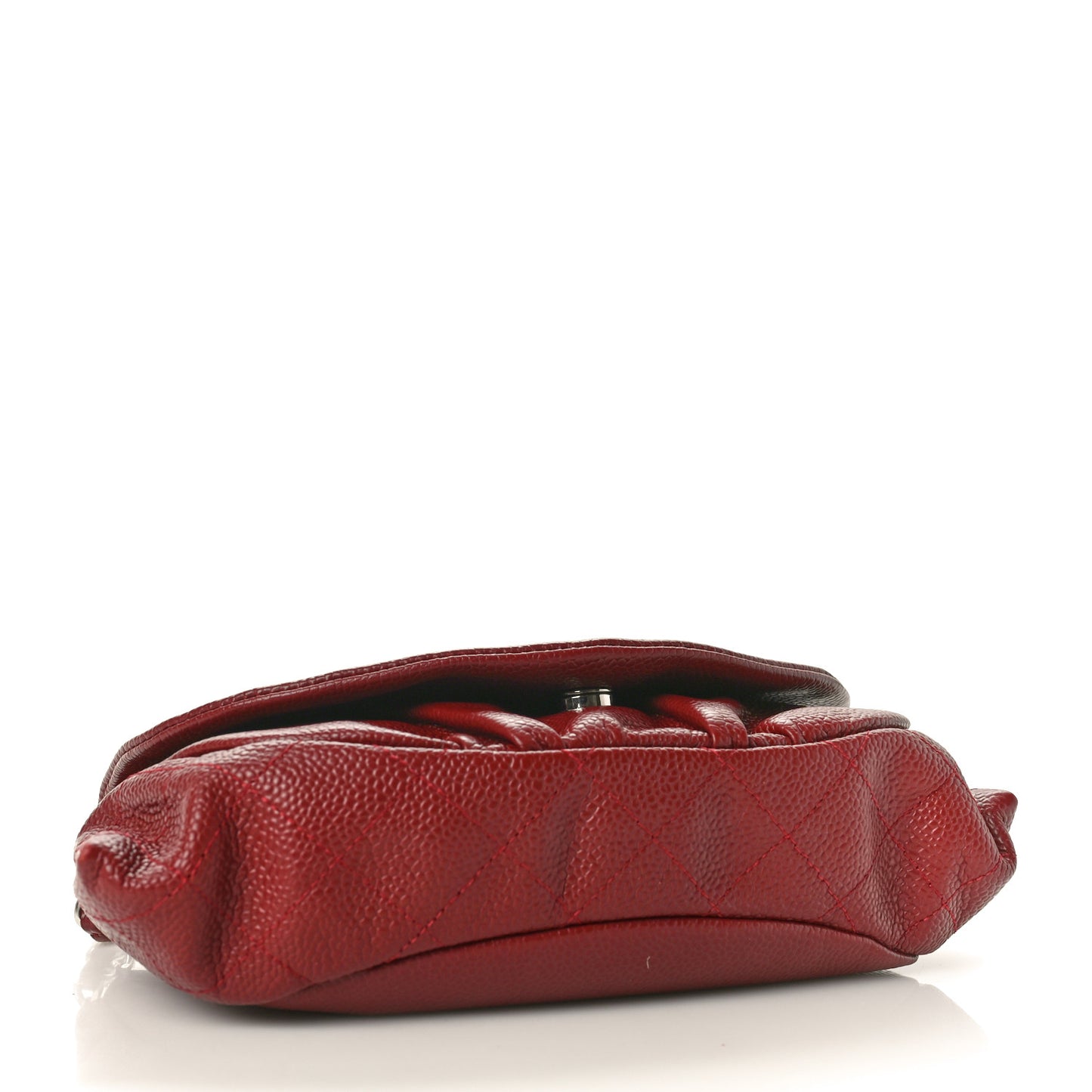 Caviar Half Moon Wallet On Chain WOC Dark Red