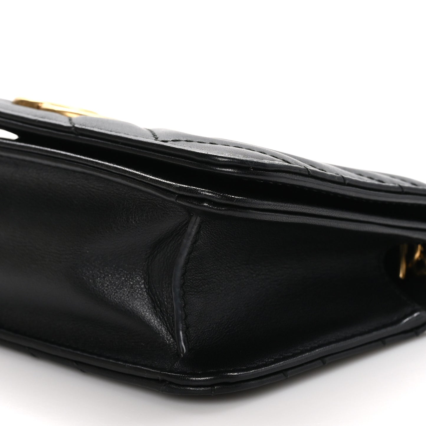 Calfskin Matelasse GG Marmont Mini Bag Black