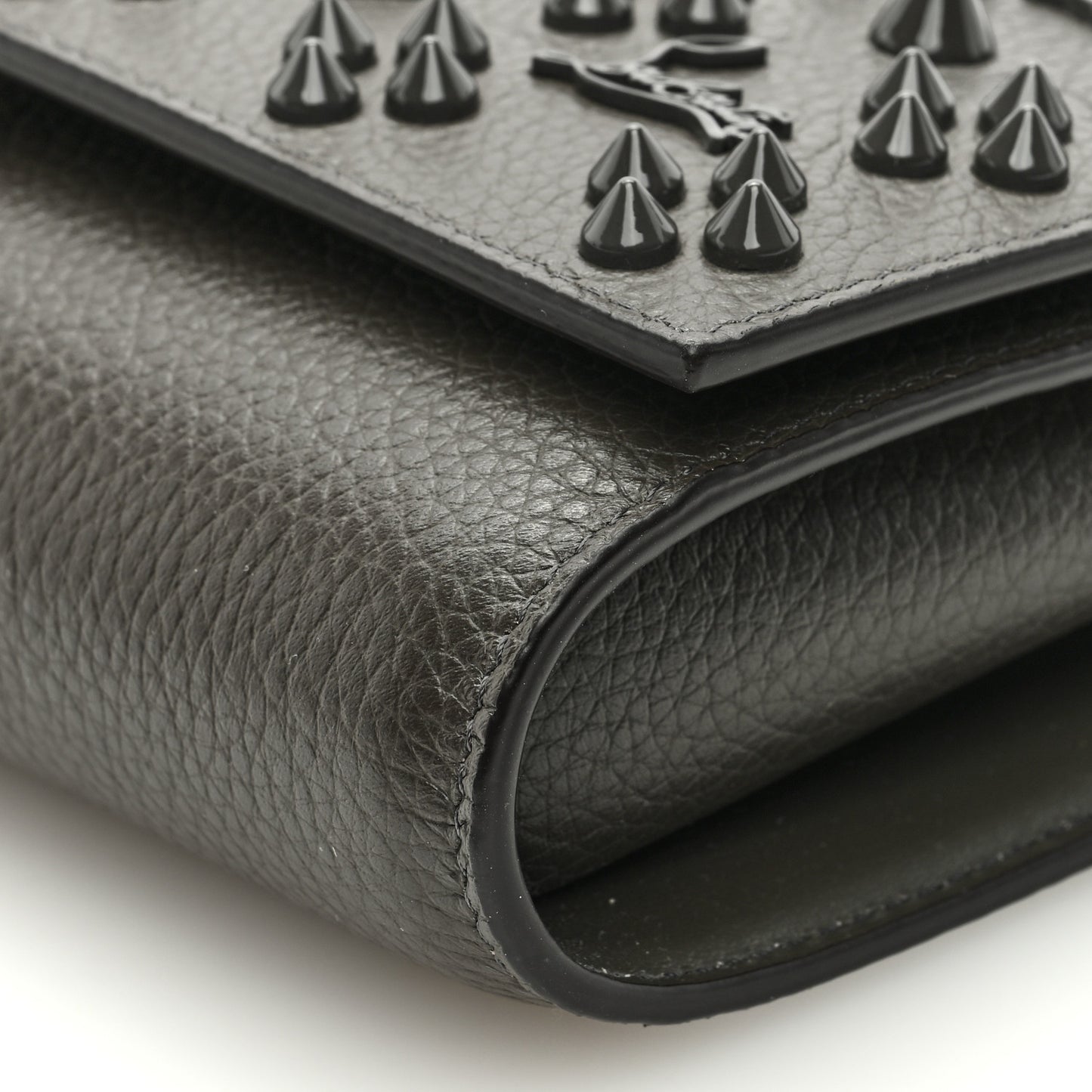 Calfskin Spikes Loubinthesky Paloma Wallet On Chain Rocket