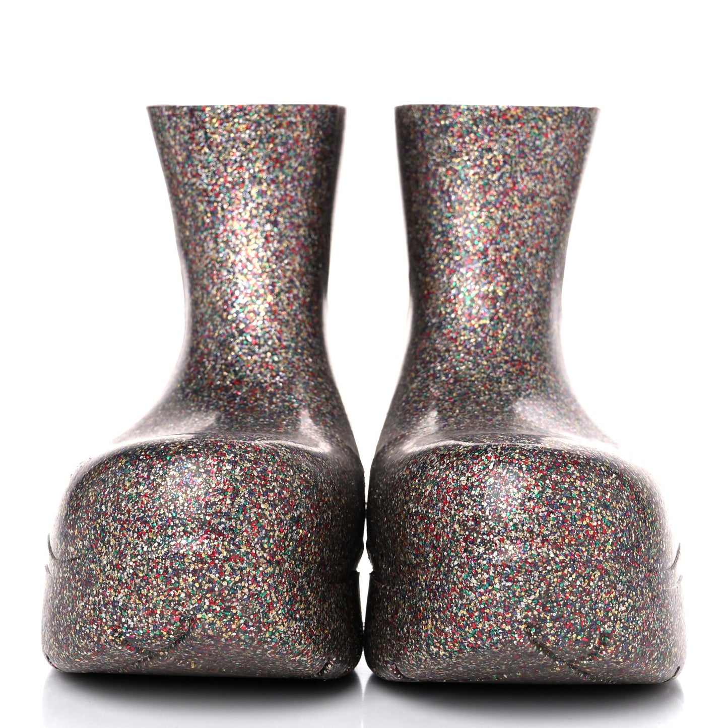 Sparkle Rubber Puddle Ankle Boots 39 Multicolor