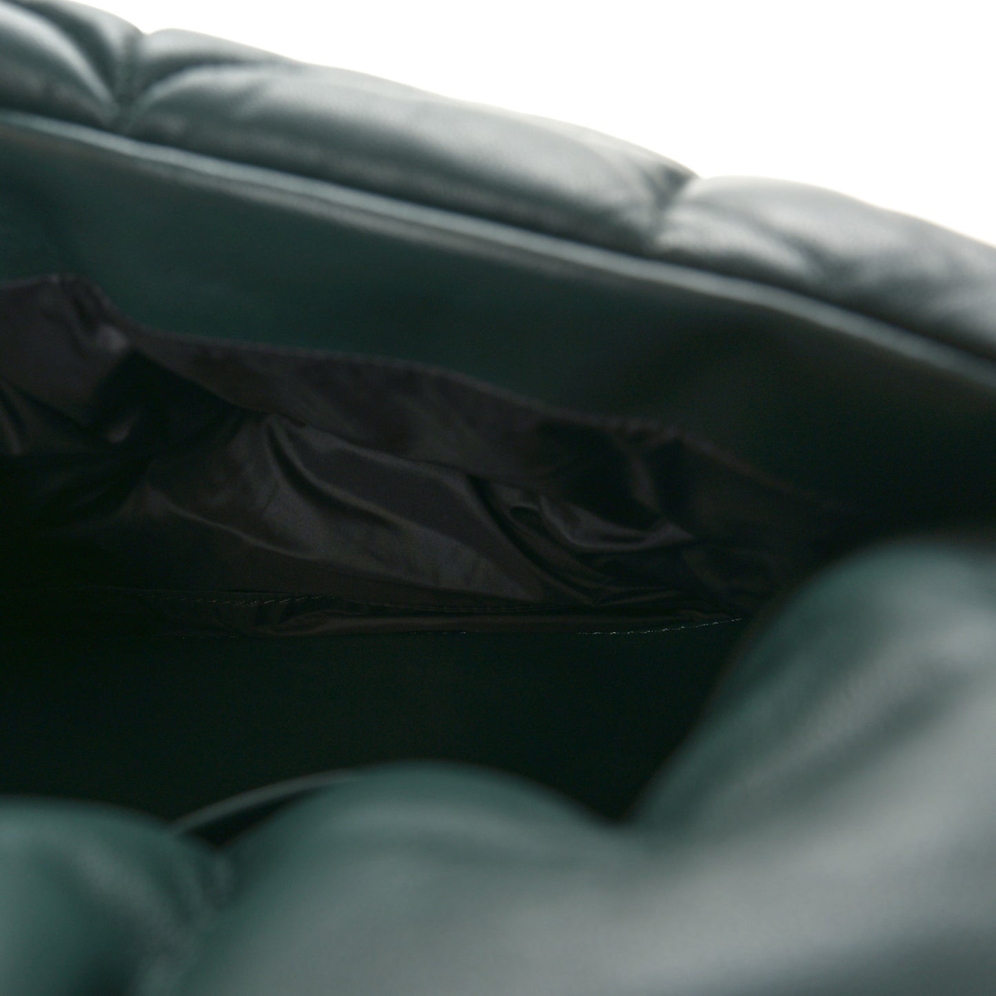 Nappa Pillow Quilted Little Softie Bag Mulberry Green