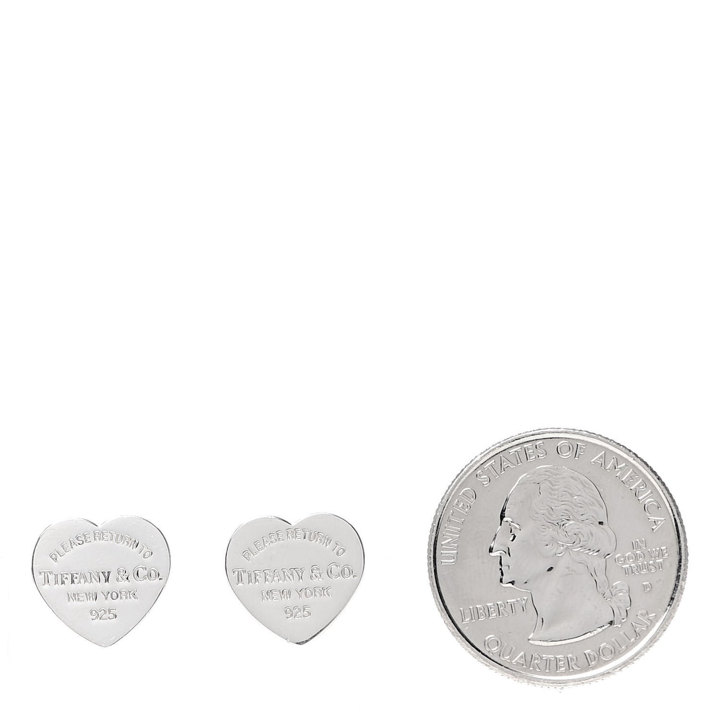 Sterling Silver Return To Heart Tag Earrings