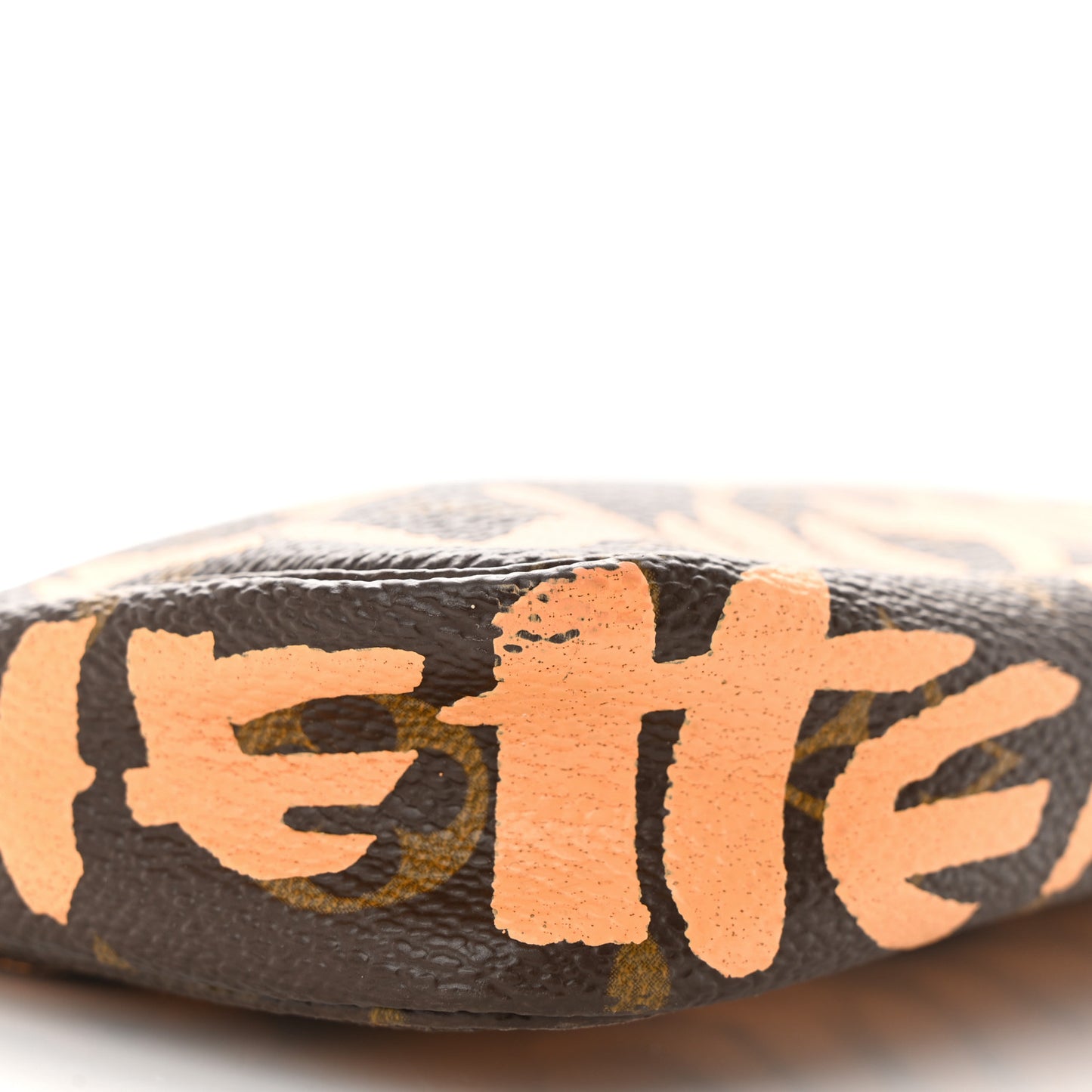 Monogram Graffiti Pochette Accessories Peach