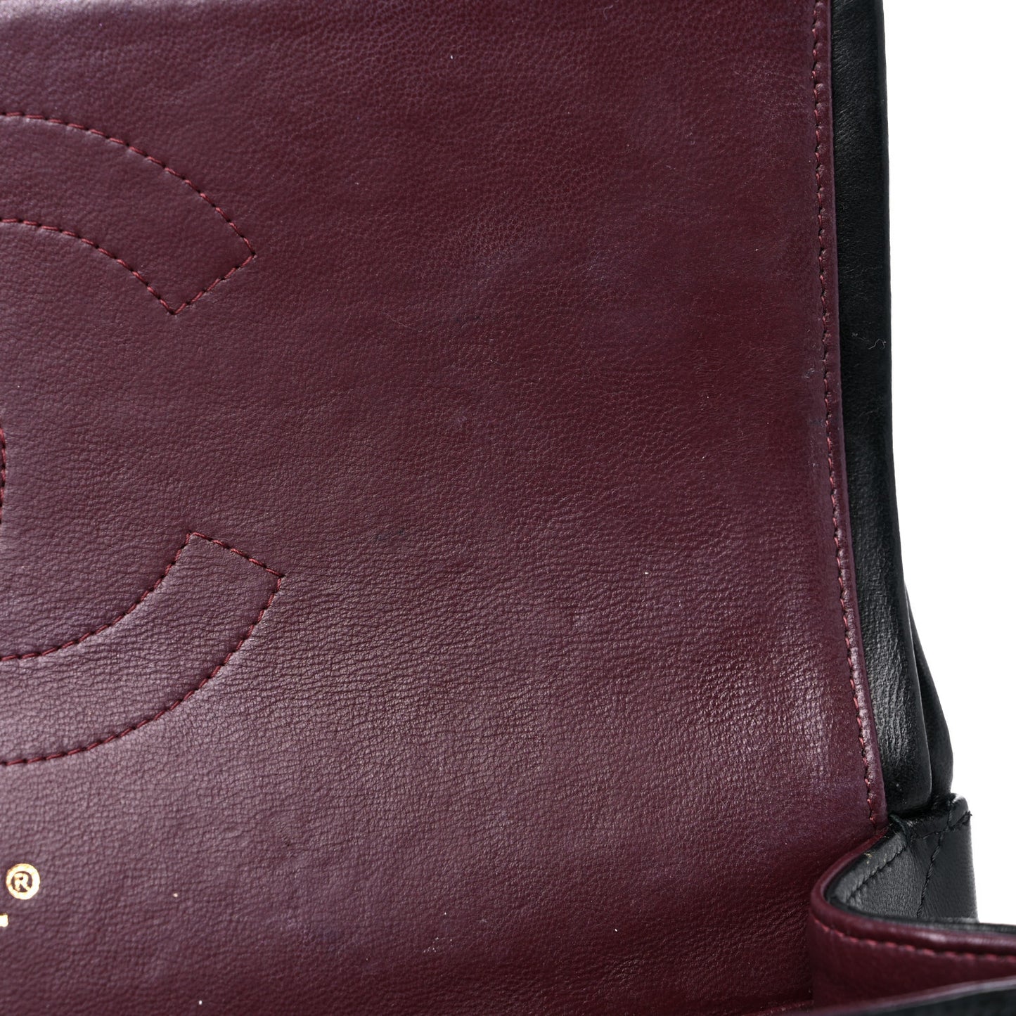 Lambskin Quilted Jumbo Double Flap Black
