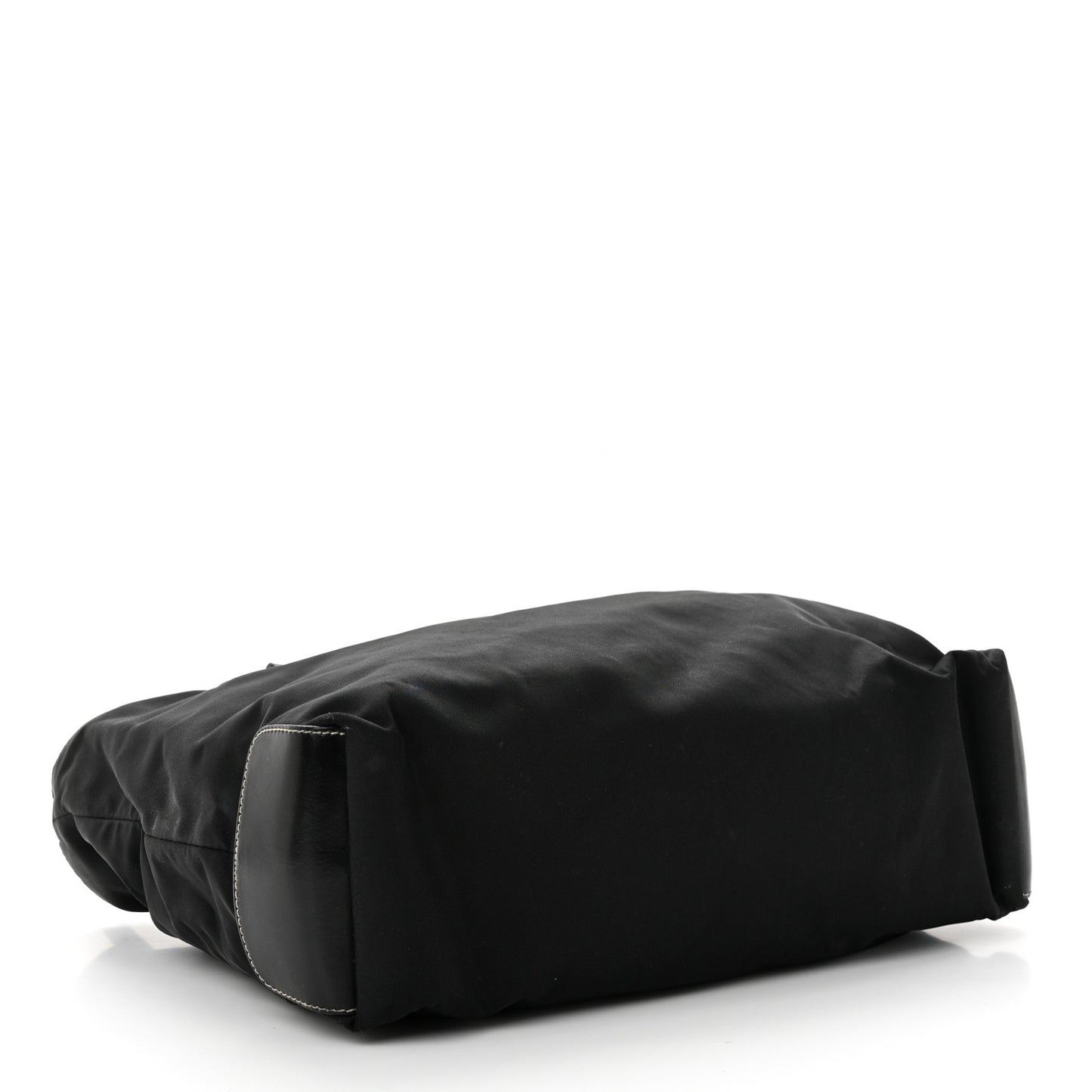 Nylon Zip Tote Bag Black