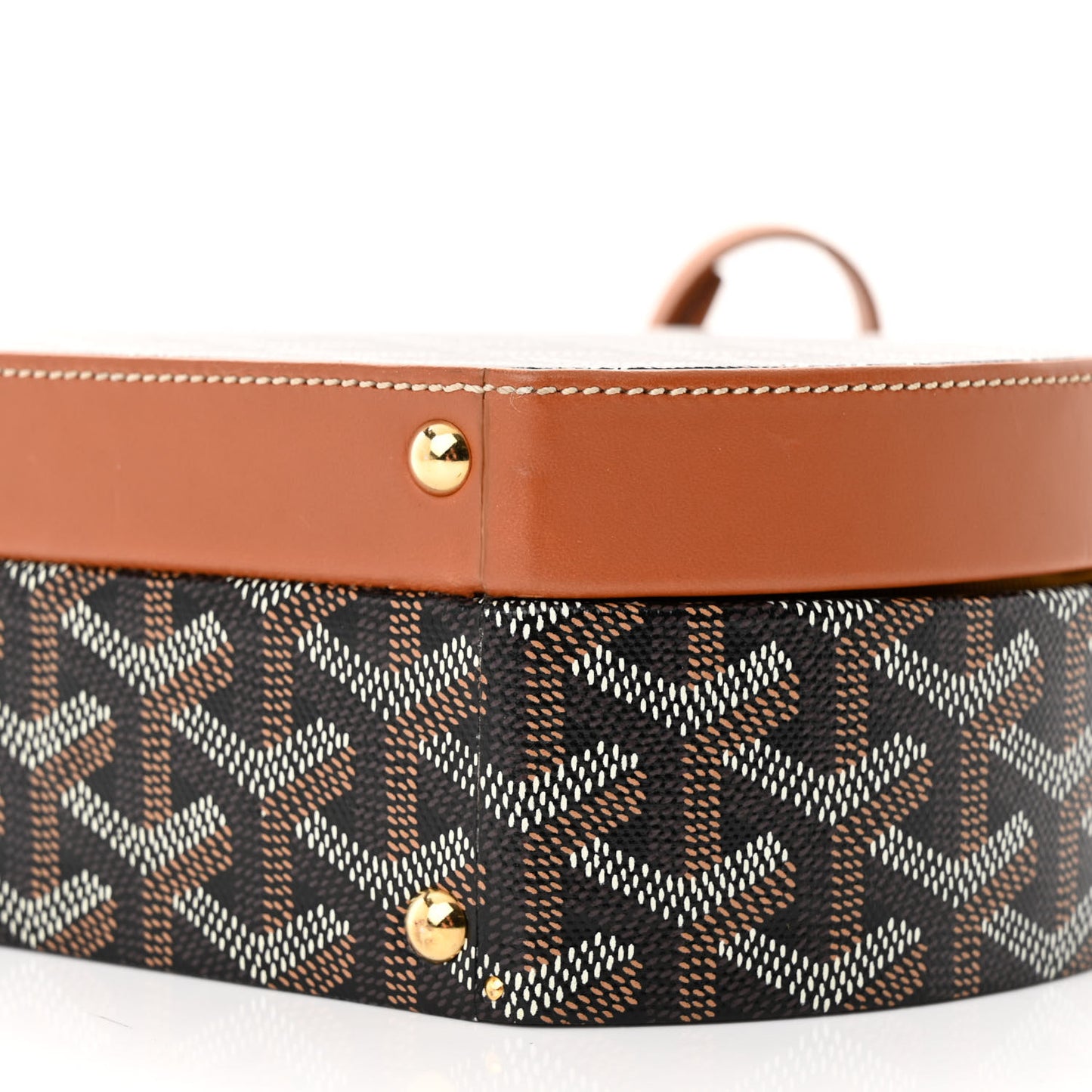Goyardine Alto Hatbox Black Gold