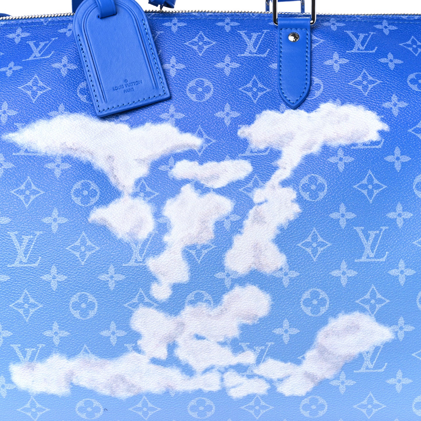 Monogram Clouds Keepall Bandouliere 50 Blue