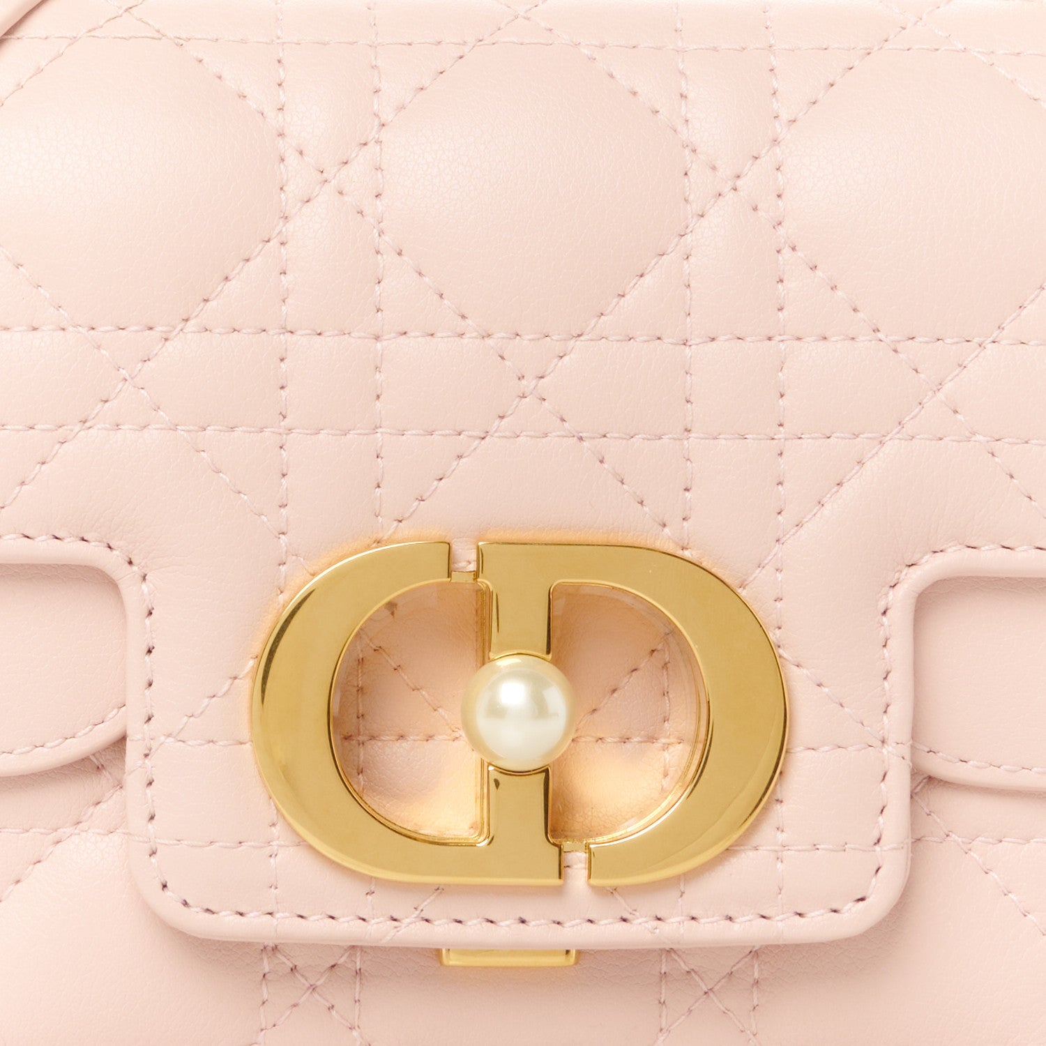 Christian Dior Lambskin Cannage Mini Jolie Top Handle Bag Powder Pink 8 of 10