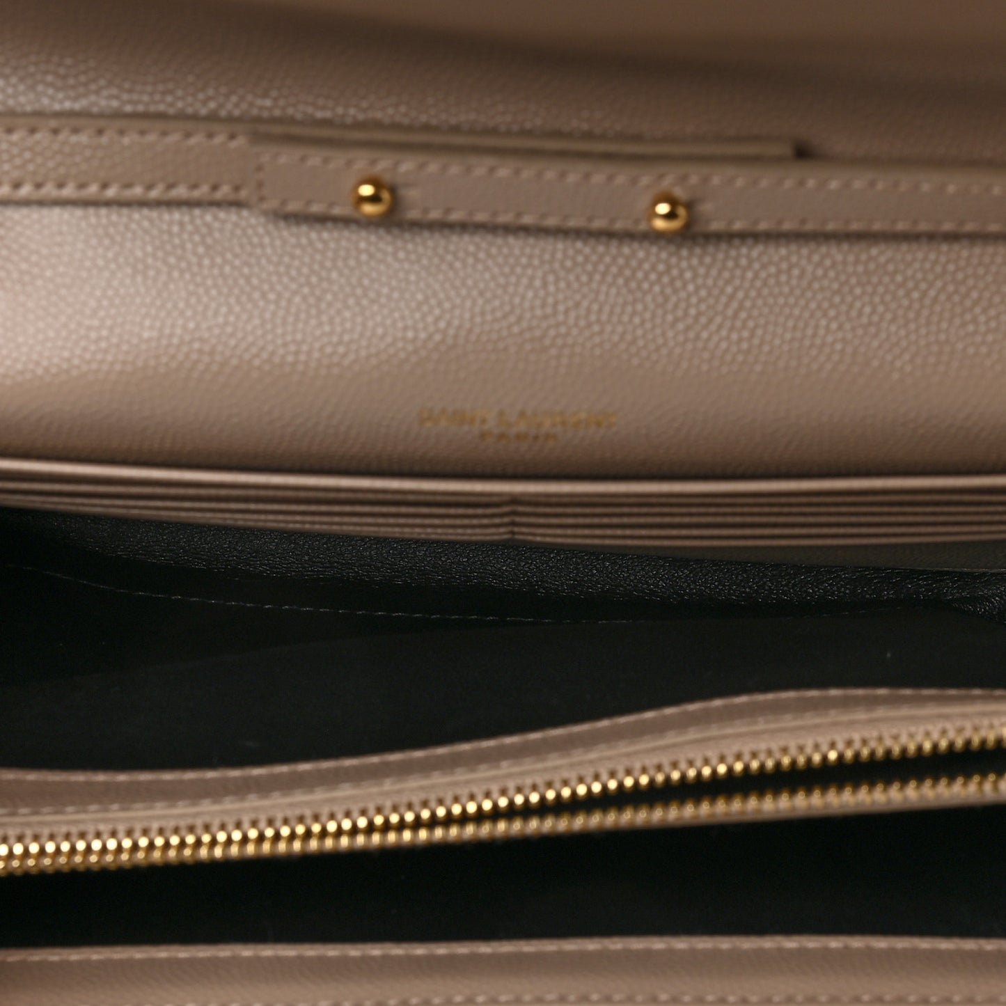 Grain De Poudre Matelasse Chevron Monogram Chain Wallet Fard