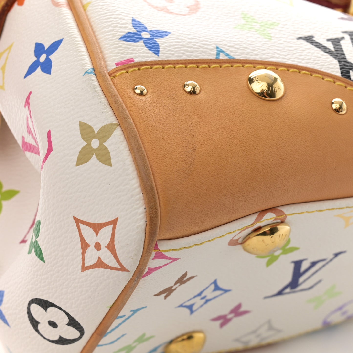 Monogram Multicolor Beverly MM White