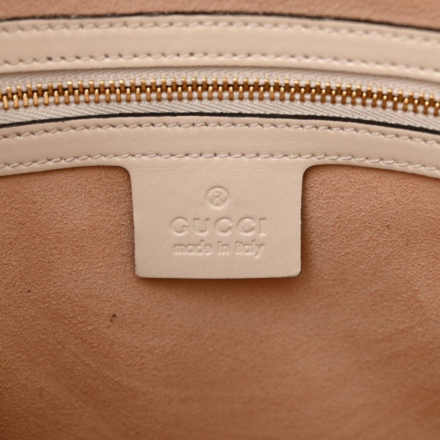 Guccissima Signature Medium Shoulder Tote Bag Mystic White