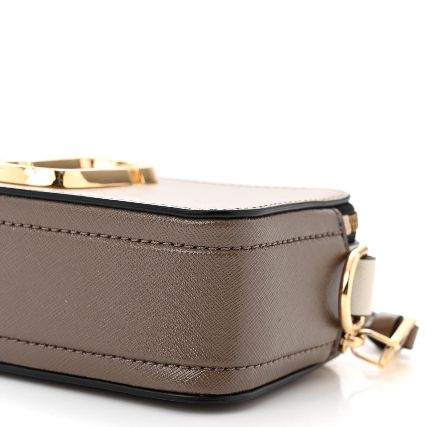 Saffiano Small Snapshot Camera Bag Sandcastle