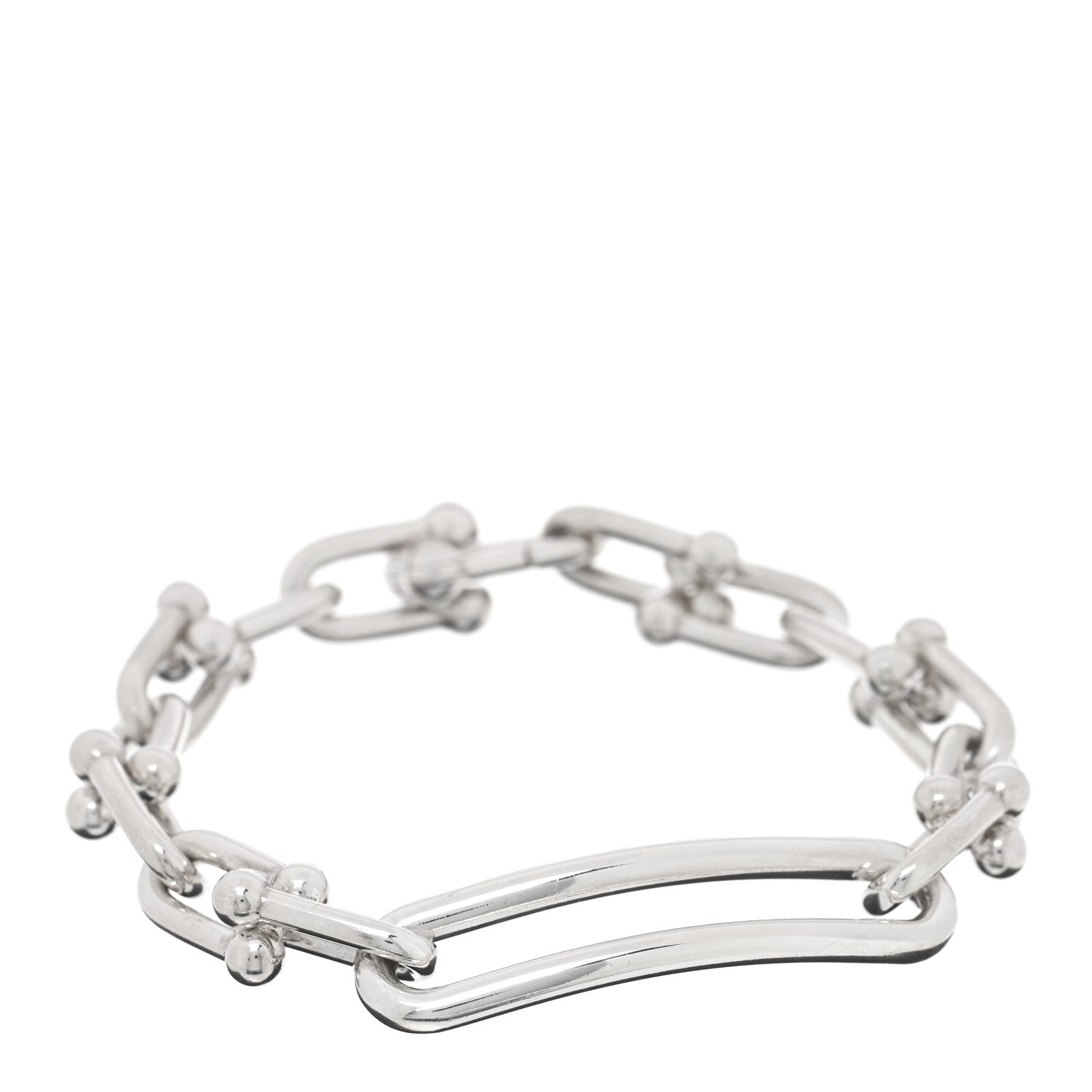 Tiffany Sterling Silver HardWear Elongated Link Bracelet 1889629