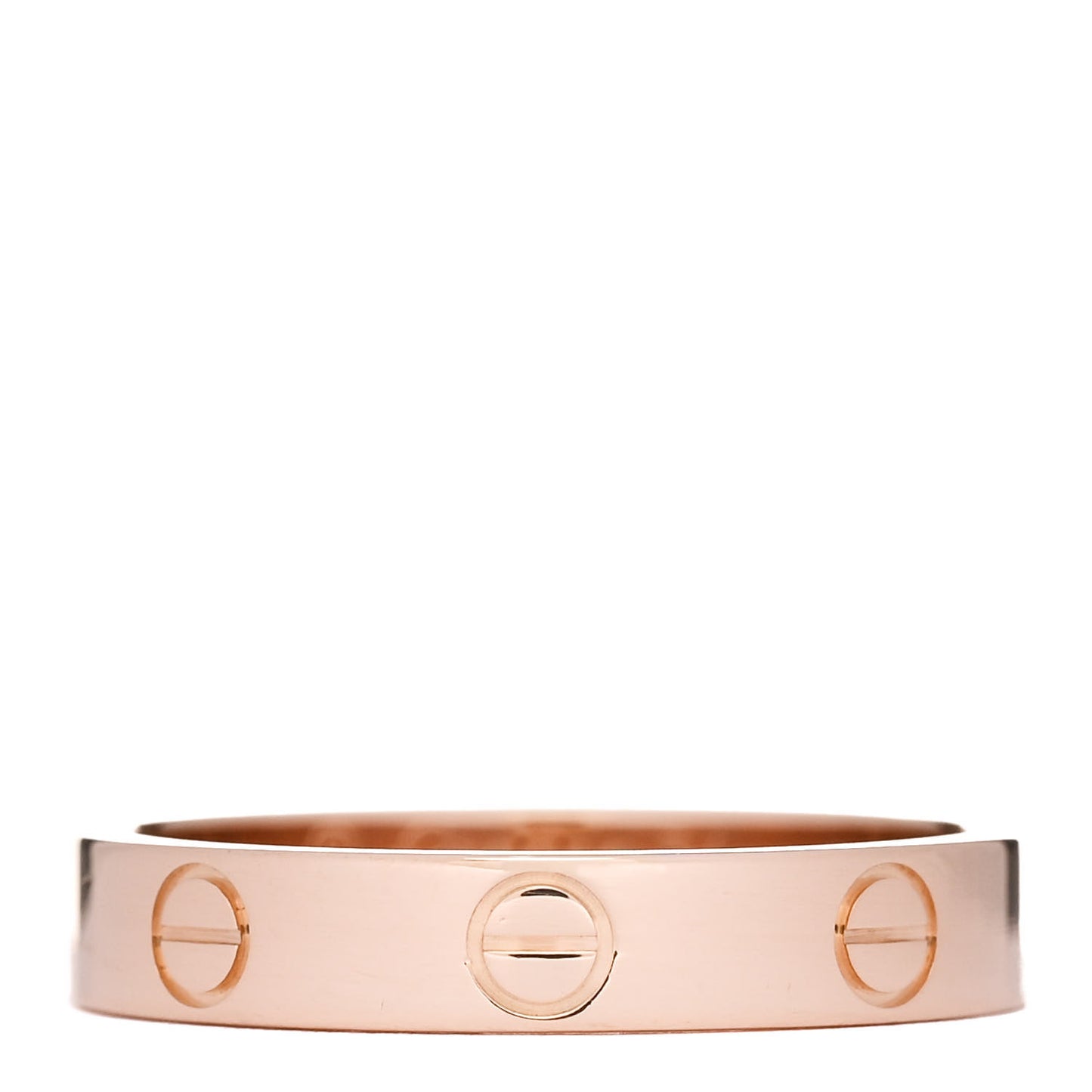 18K Pink Gold 3.5mm LOVE Wedding Band Ring 54 7