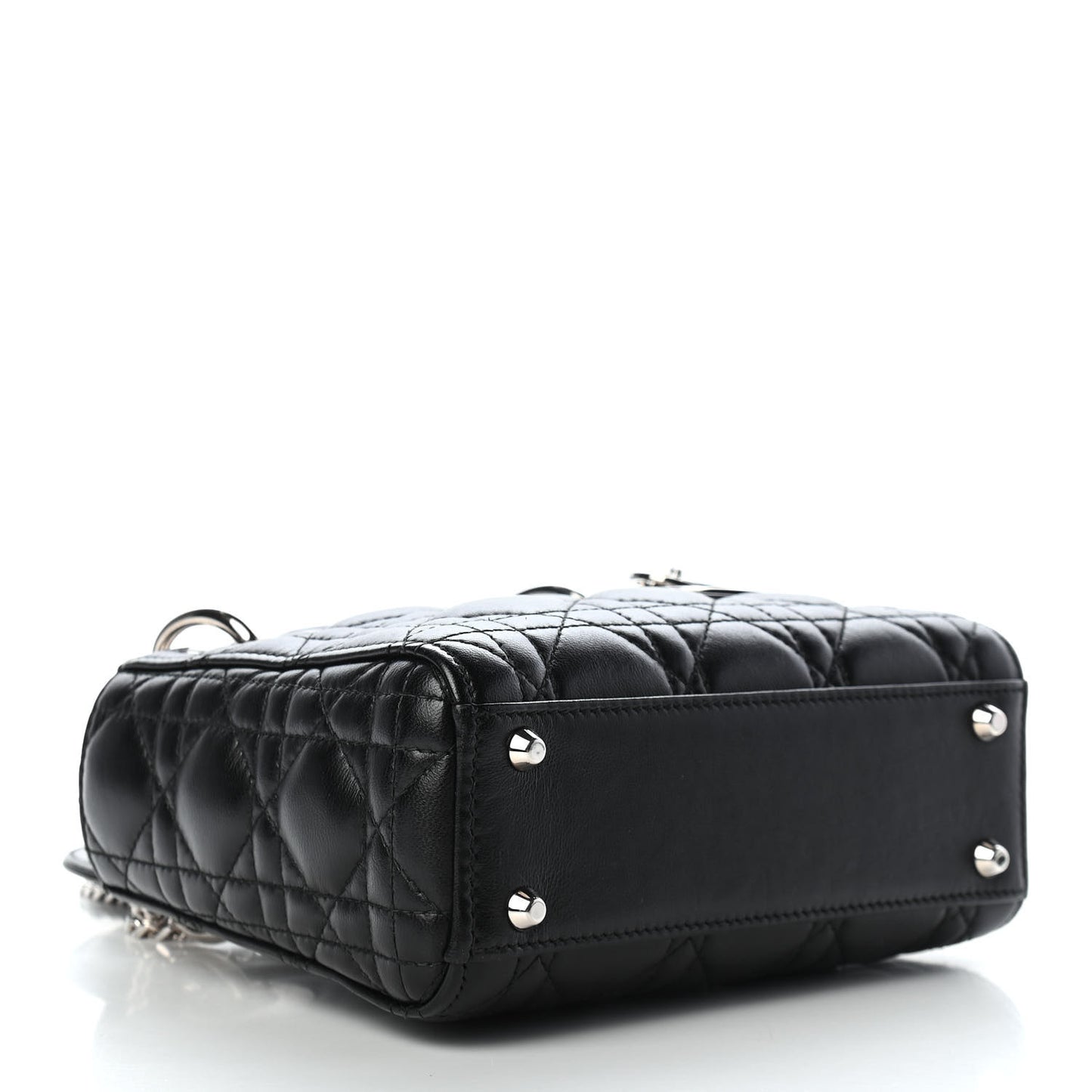 Lambskin Cannage Mini Lady Dior Black