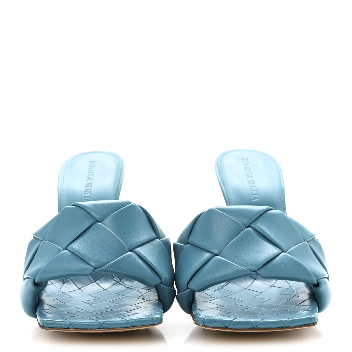 Nappa Maxi Intrecciato Lido 90mm Mule Sandals 39.5 Blaster