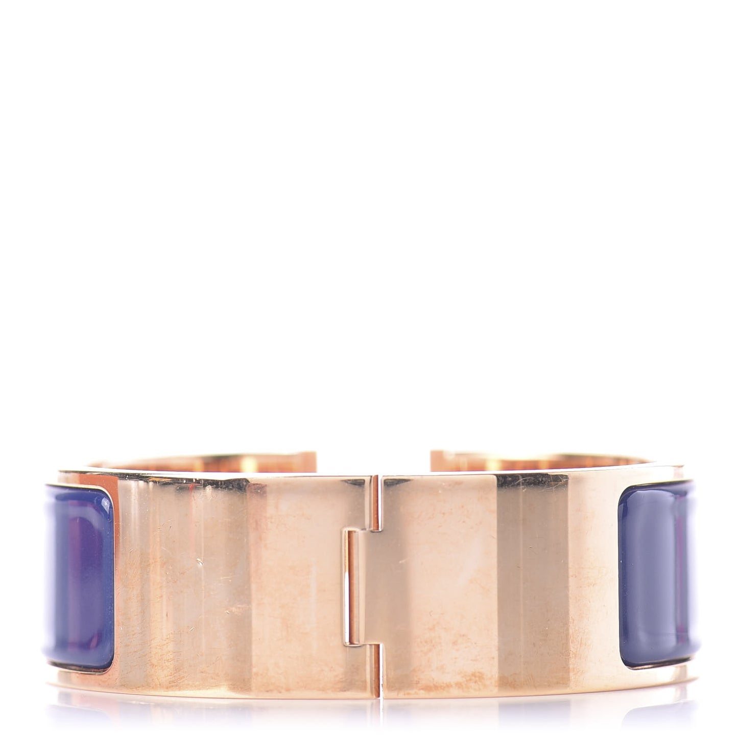 Enamel Wide Clic Clac H Bracelet PM Bleu Imperial